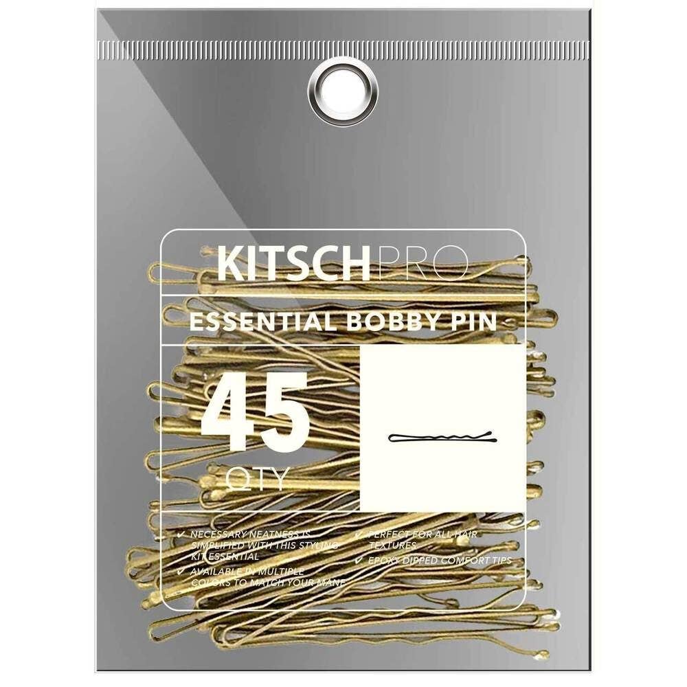 45-Piece Essential Bobby Pins for Blonde Hair - Perfect for Hairstyling, Updos & Everyday Use