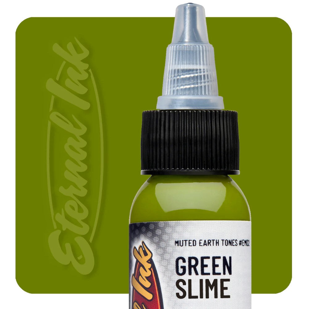 Eternal Ink Muted Earth Tones Green Slime - Premium Waterproof Ink for Calligraphy, Art & Bullet Journaling - Perfect for Artists, Writers & Crafters