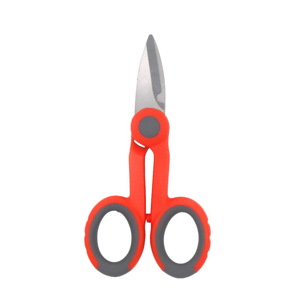 3-Pack Professional Electrical Shears - Fiber Optic & Kevlar Cable Cutters - Heavy Duty Wire Scissors for Electricians & DIY Projects - Perfect for Network Installations, Home Wiring & Crafting