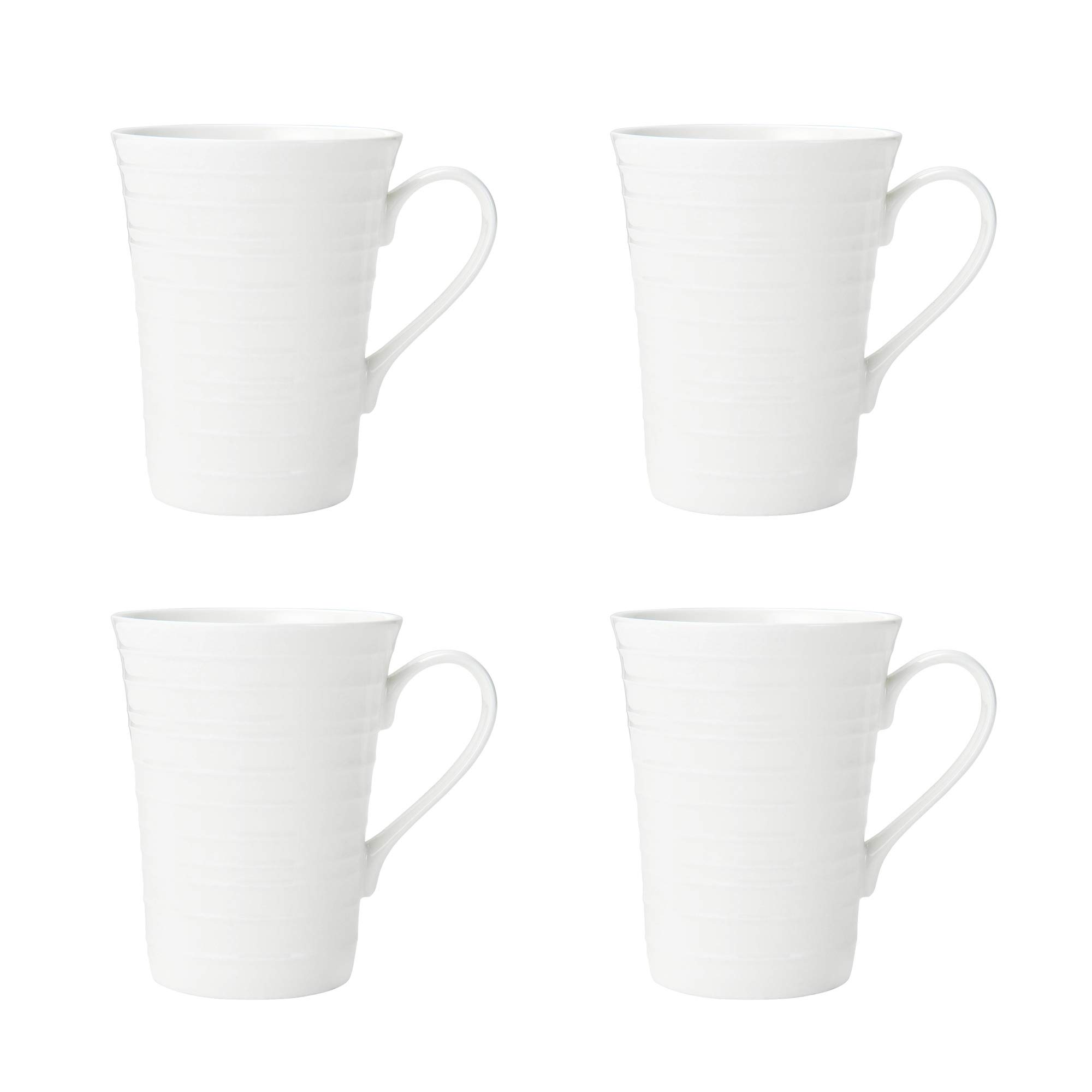 Mikasa 5224193 Ciara 16-Piece Dinnerware Set, Service for 4 - Elegant Porcelain Plates, Bowls & Mugs - Perfect for Family Dinners, Holiday Entertaining & Restaurant Use