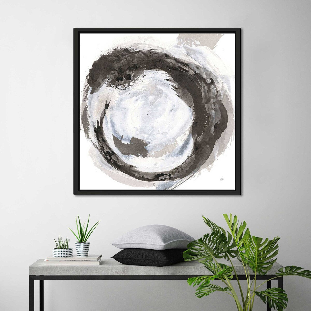 Beginning III Art Print on Floating Canvas - Modern Wall Decor for Living Room, Bedroom & Office