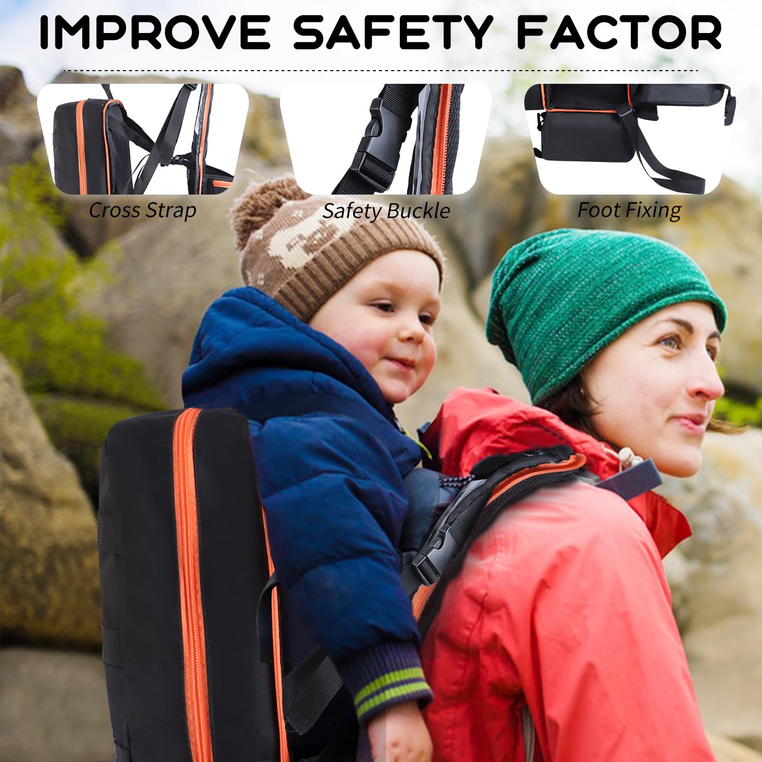 Best Baby Hiking Backpack Carrier - Adjustable & Lightweight Toddler Carrier with Waist Belt - Spacious Child Carrier for Outdoor Adventures, Hiking, Travel & Family Outings