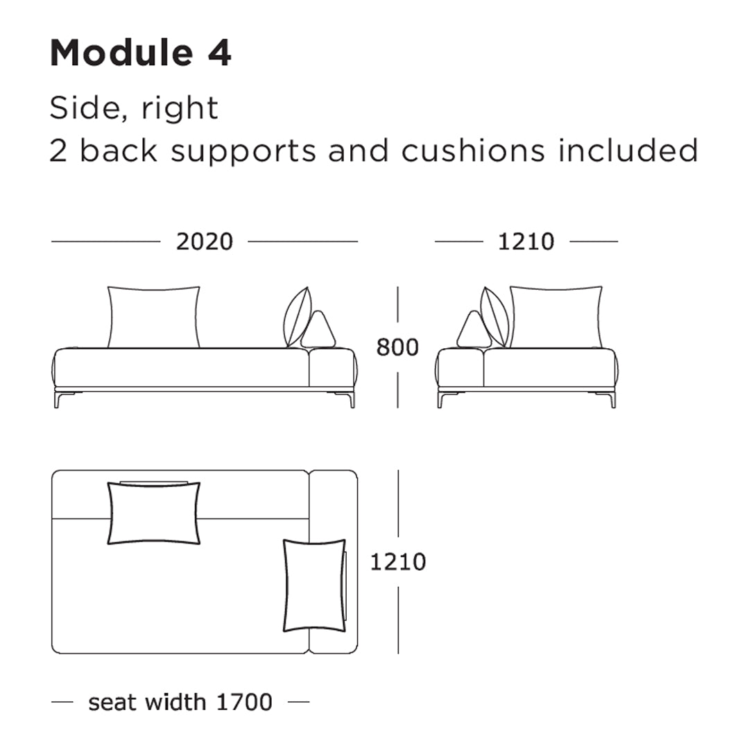 Modular Sofa Set with 6 Sections - Customizable Living Room Furniture for Modern Home & Office Decor
