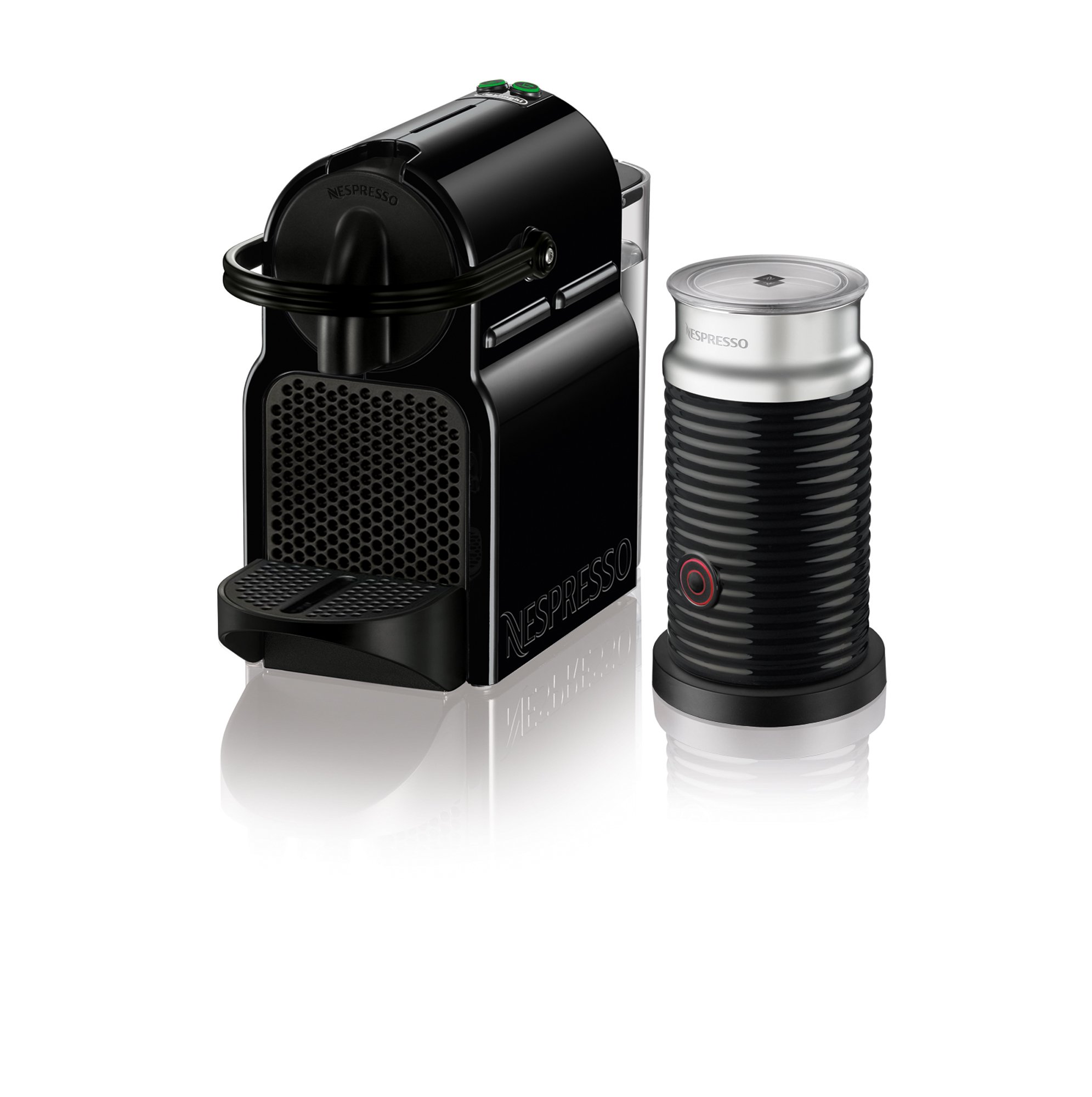 De'Longhi Nespresso Inissia Espresso Machine with Milk Frother - 24oz Compact Coffee Maker for Home & Office - Black | Perfect for Lattes, Cappuccinos & Quick Morning Brews