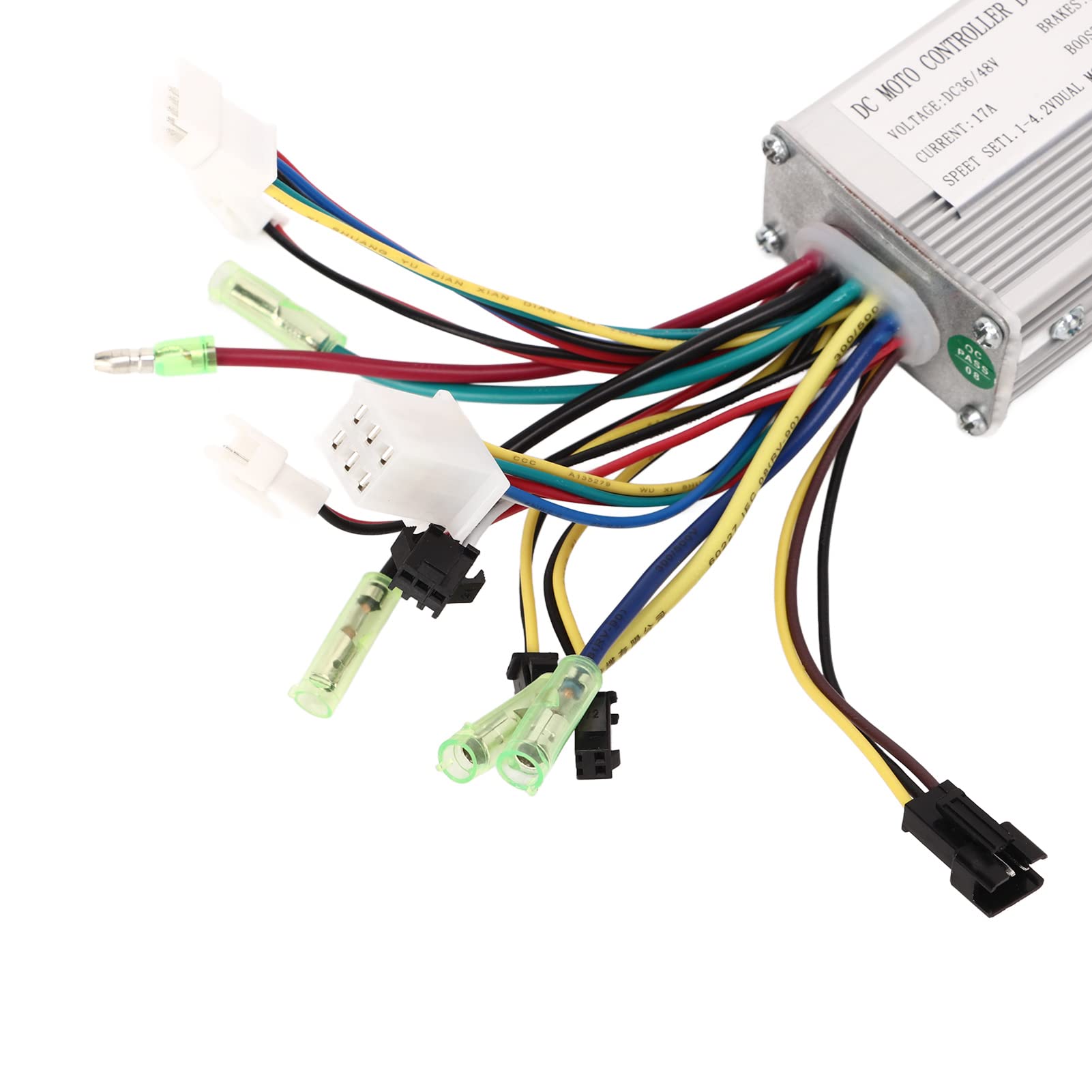36V 48V 17A DC Motor Speed Controller with Wire Harness - Compatible with Electric Bikes, Scooters & DIY Projects | Perfect for E-Bike Upgrades & Motor Control Systems