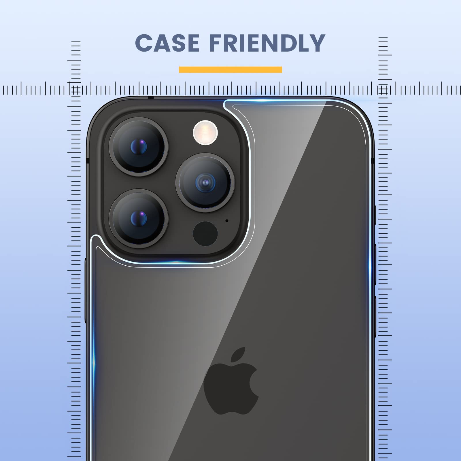 Maxdara [6 in 1] iPhone 14 Pro Max Screen Protector Set - 2 Pack Tempered Glass Back Protector + 2 Pack Camera Lens Protector + Front Screen Protector | 9H Hardness, Ultra HD Clarity | Perfect for Everyday Protection & Travel Use