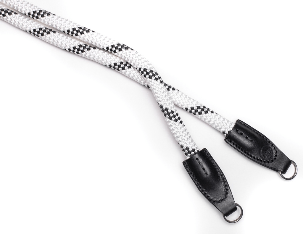 Leica Camera Rope Strap - 100cm Adjustable Neck Strap for DSLR & Mirrorless Cameras (Black & White) - Perfect for Travel, Street Photography & Everyday Use