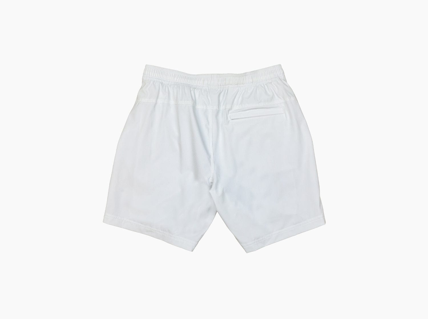 Performance Lined Cruiser Shorts for Men - Comfortable White Active Shorts with Built-In Liner - Perfect for Running, Gym Workouts & Outdoor Activities