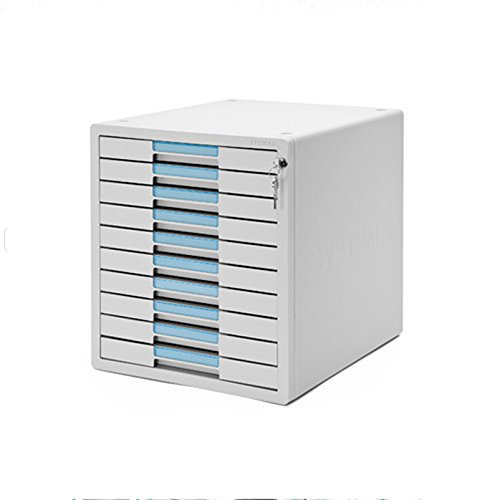 10-Drawer Locking File Cabinet with Key - Secure Storage for Office & Home - Organize Documents, Supplies & Essentials - Perfect for Desks, Closets & Workspaces