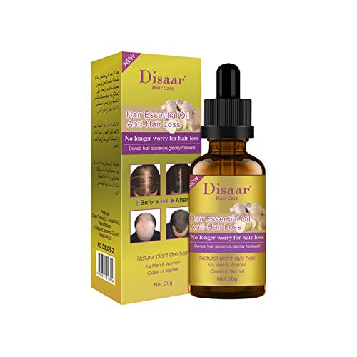YEZIJIN Ginger Hair Growth Serum with Ginger Essential Oil - Anti Hair Loss Treatment for Thinning Hair - Promotes Hair Regrowth for Women & Men (30ML) - Perfect for Daily Scalp Care & Hair Thickening