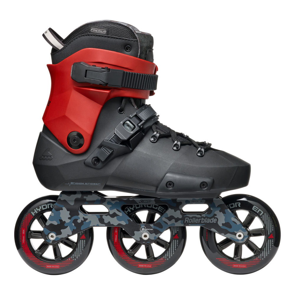 Rollerblade Twister Edge 110 3WD Inline Skates for Adults - High Performance 3 Wheel Rollerblades for Speed Skating, Fitness & Urban Riding