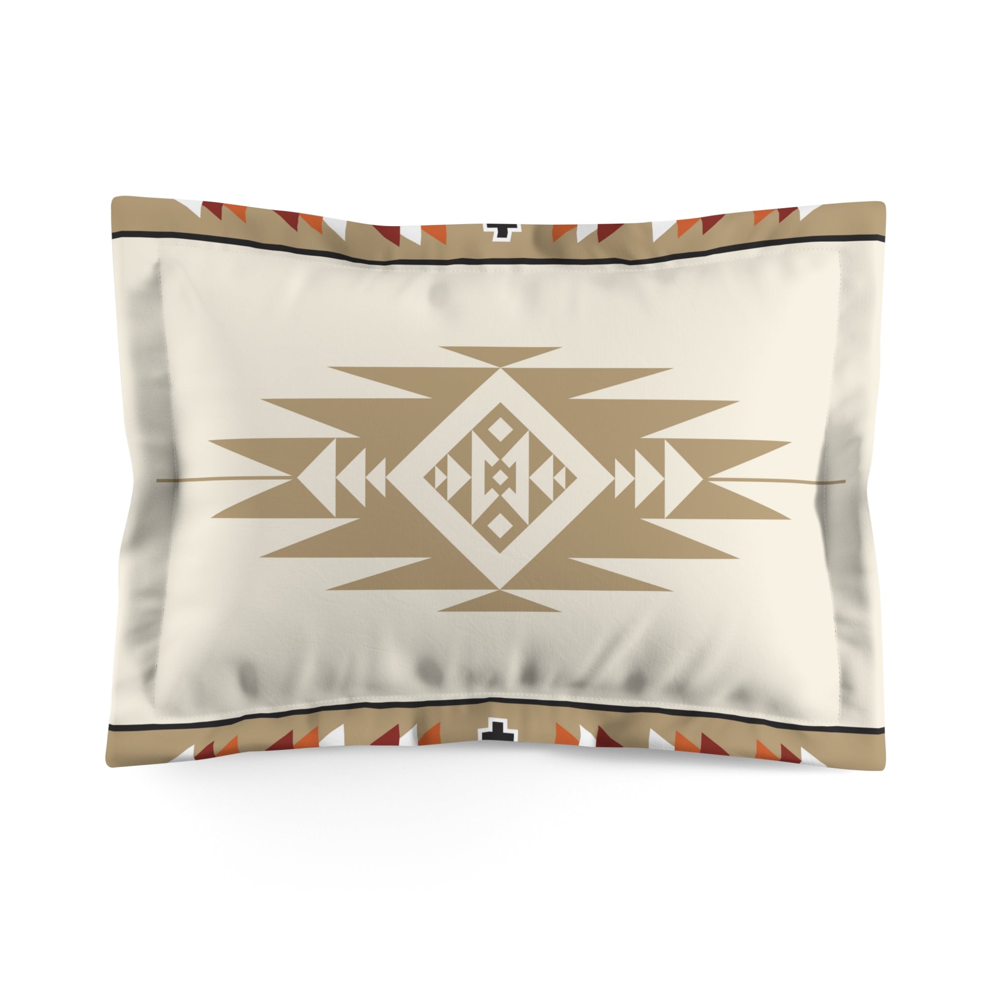 Southwestern Microfiber Pillow Sham - Montana Hills Design, Soft Decorative Pillow Cover Set of 1 for Couch, Bedroom & Living Room Decor