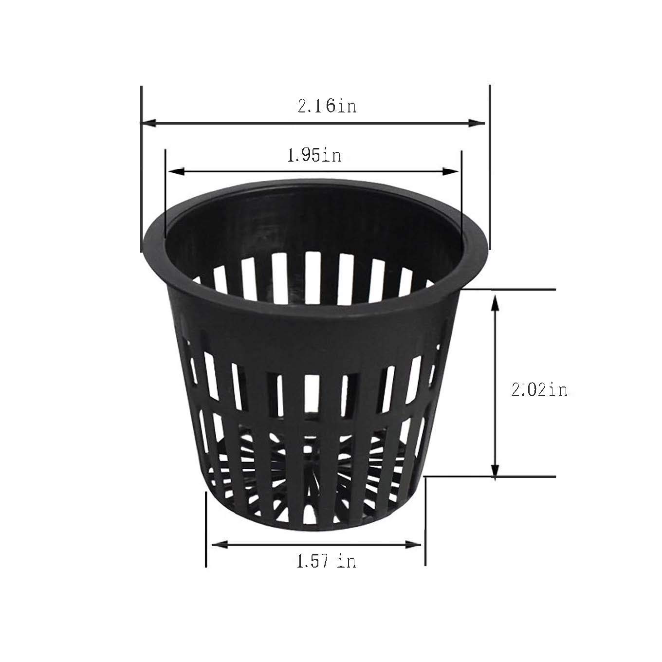 2 Inch Net Slit Pots for Hydroponic, Aeroponic & Aquaponic Systems - Wide Lip Design (5000 Pack) - Ideal for Indoor Gardening, Seed Starting & Plant Propagation