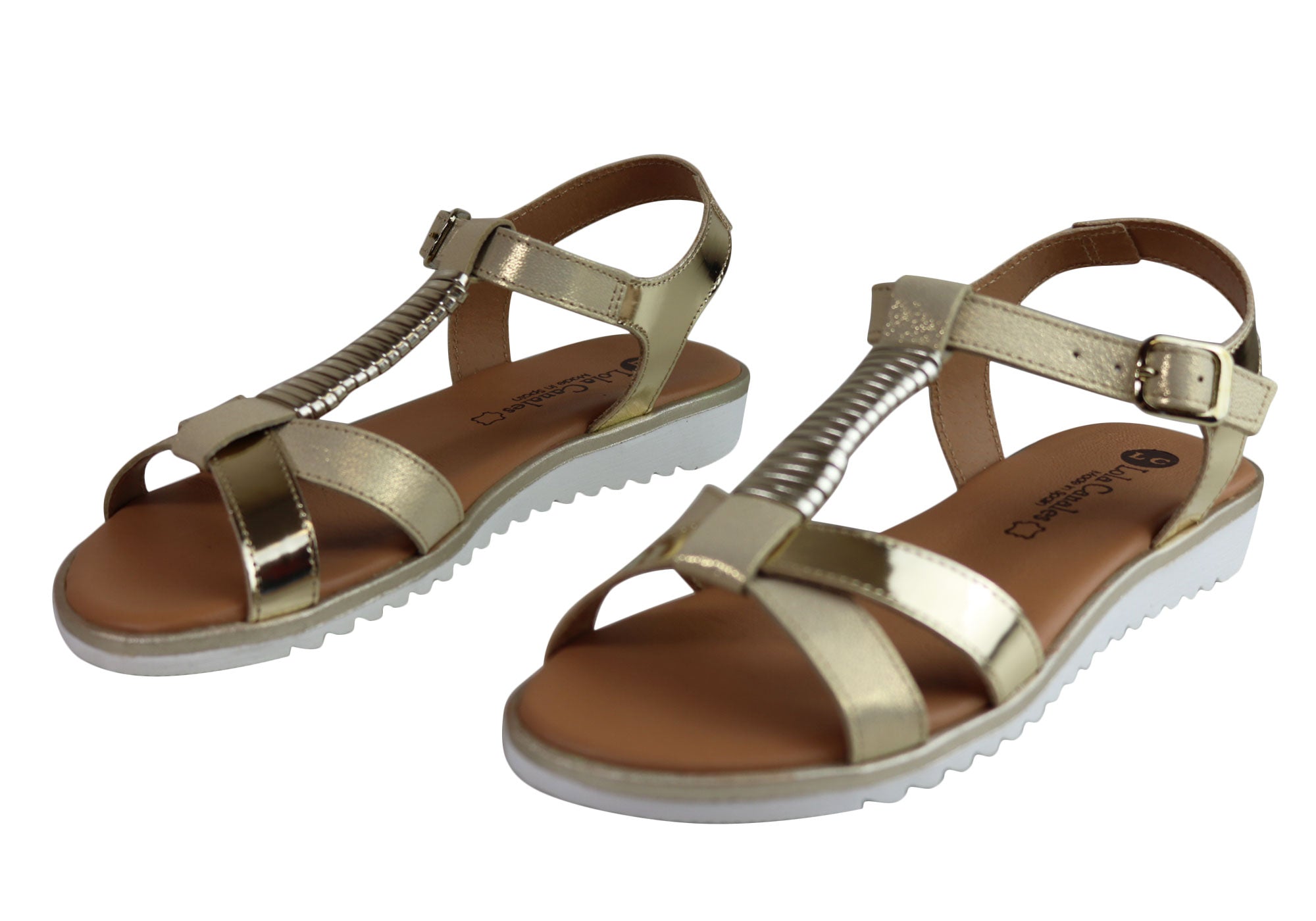 Lola Canales Gina Women's Comfortable Leather Sandals - Handmade in Spain - Perfect for Summer, Beach & Casual Outings