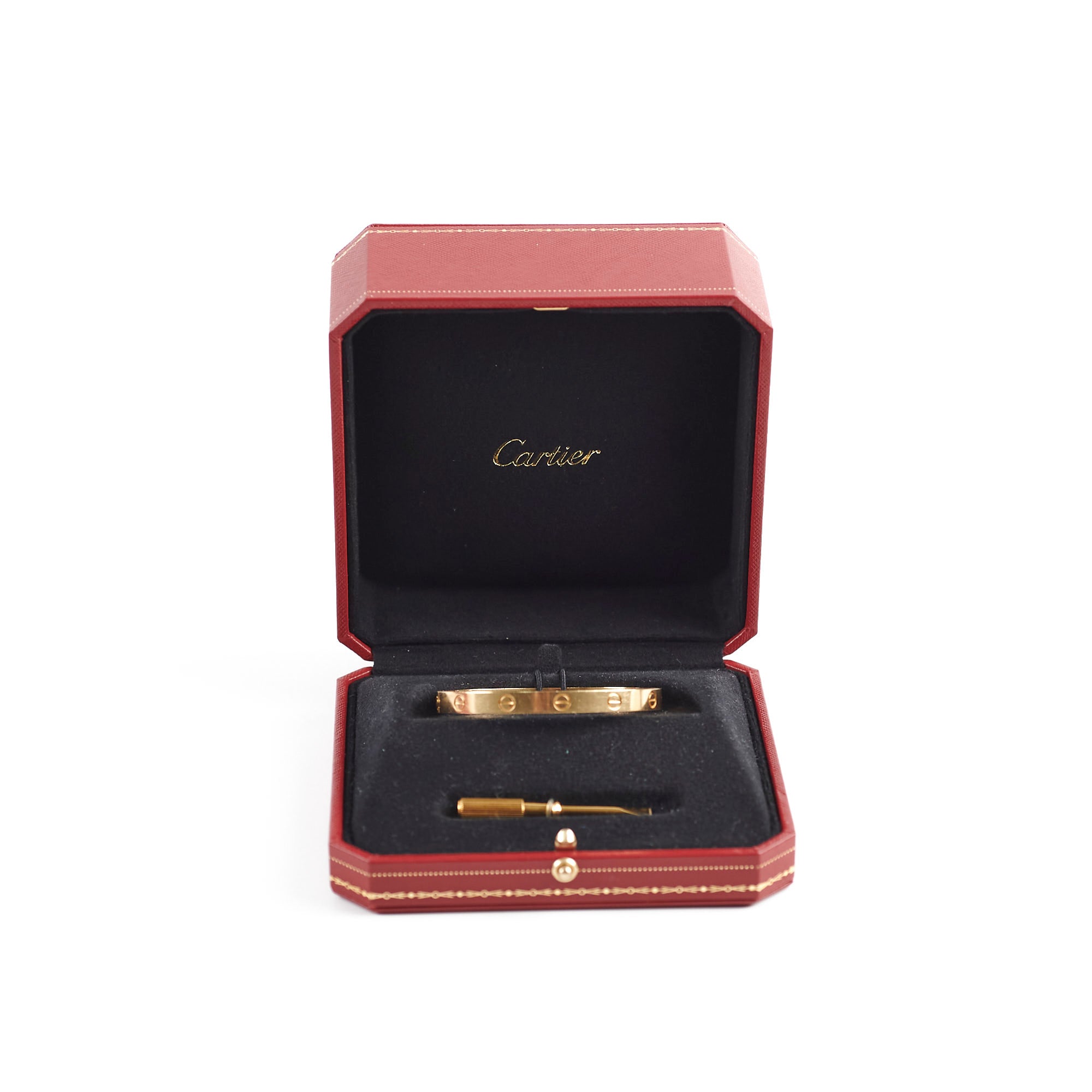 Cartier Love Bracelet 18K Yellow Gold Size 17 - Luxury Jewelry Gift for Women, Anniversary Present, Elegant Stackable Bangle for Special Occasions