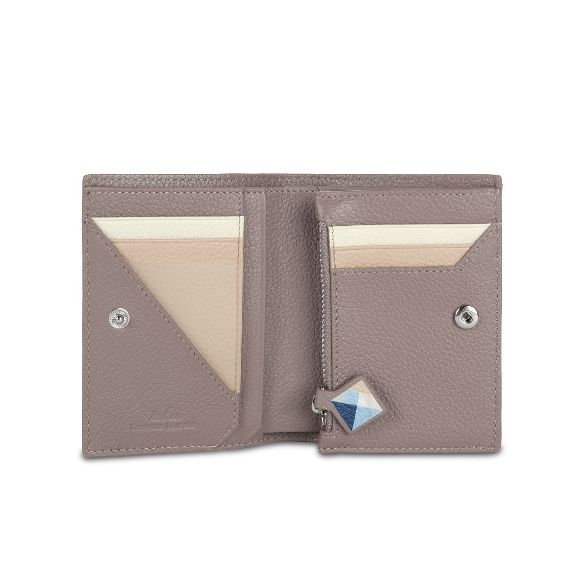 Samuel Ashley x Pantone Genuine Leather Bi-Fold Wallet for Men - Stylish & Durable RFID Blocking Card Holder - Perfect for Everyday Use, Travel, and Gifts