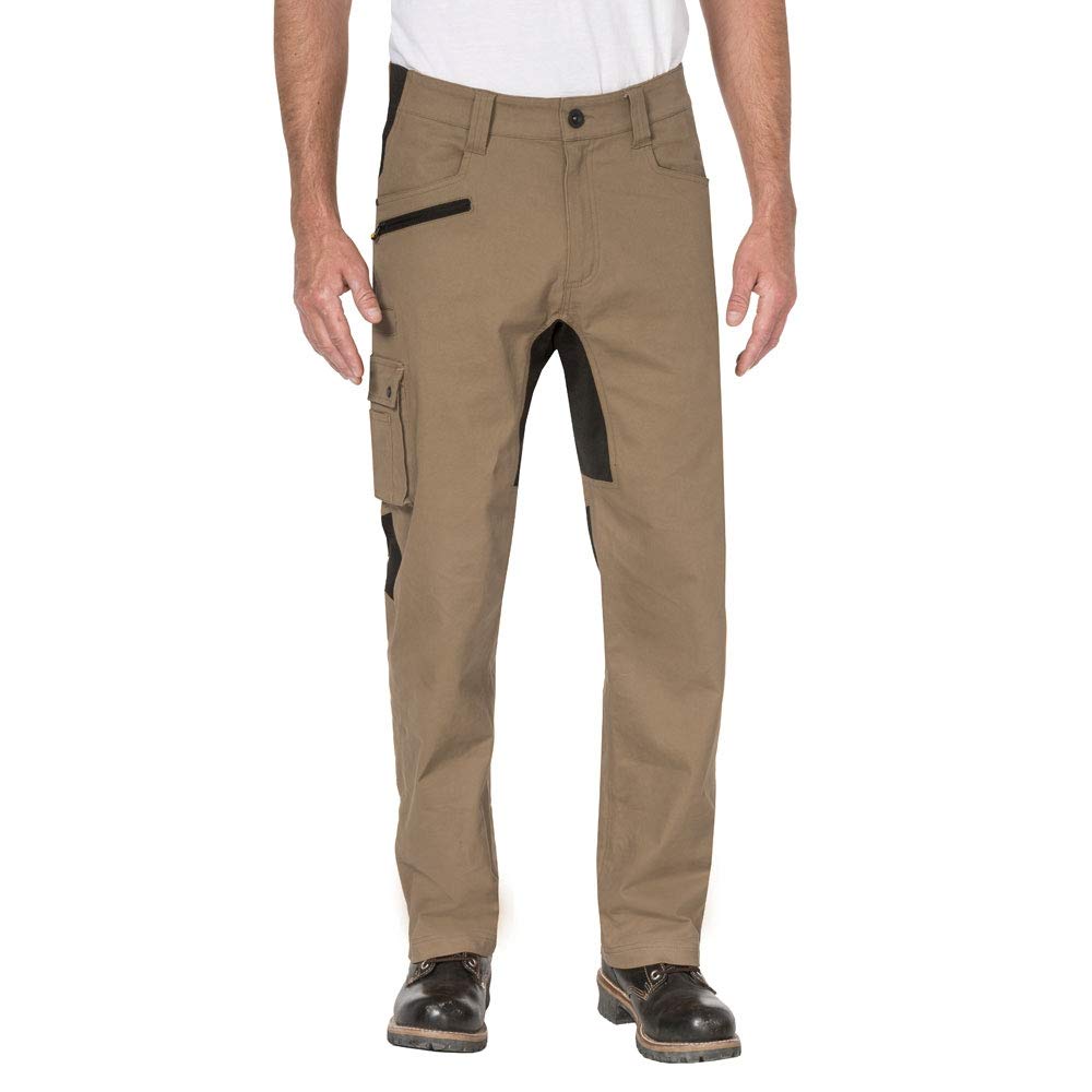 CAT Men's Operator Flex Work Pants - Stretch Cargo Pants with Bootcut Leg for Construction & Outdoor Work | Durable Workwear for Job Sites, Hiking & DIY Projects