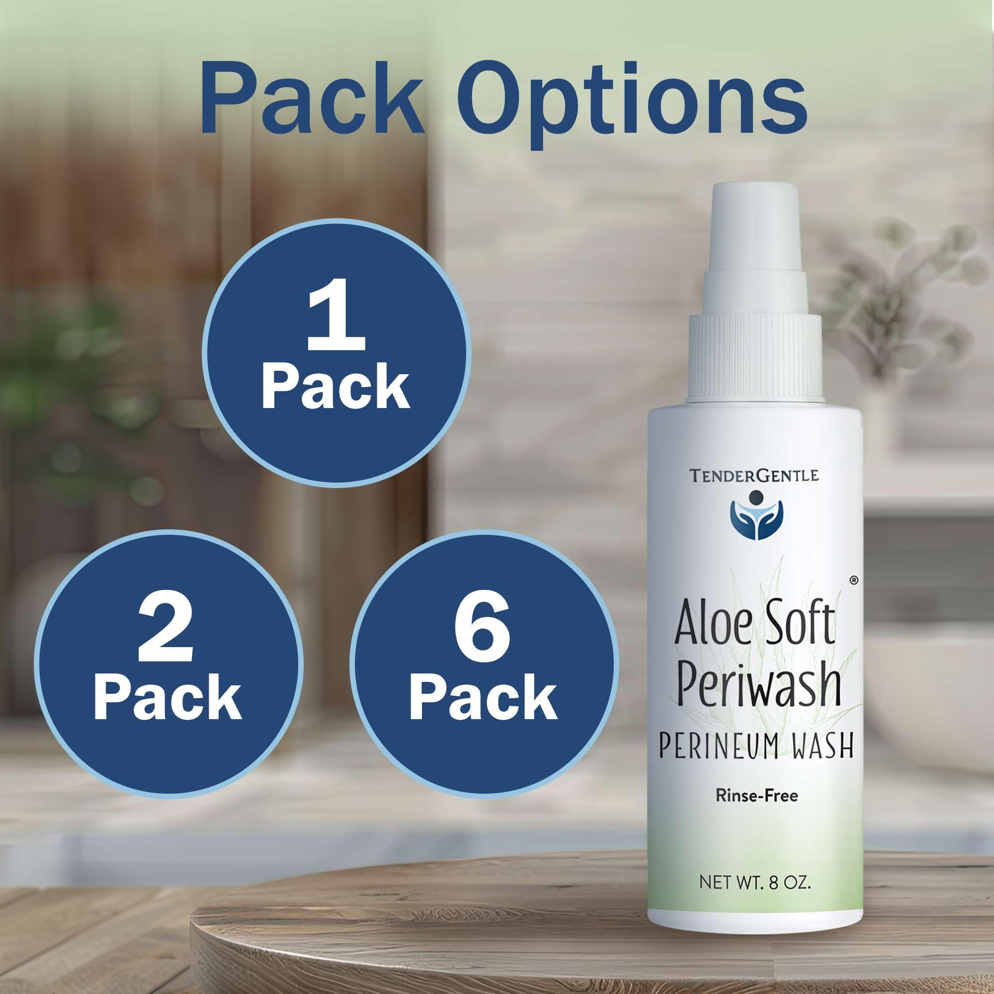 Aloe Vera Perineal Spray - 2 Pack 8 oz No-Rinse Perineum Wash for Postpartum Care - Soothes & Cleanses with Aloe Extract - Ideal for Post-Delivery Recovery & Feminine Hygiene