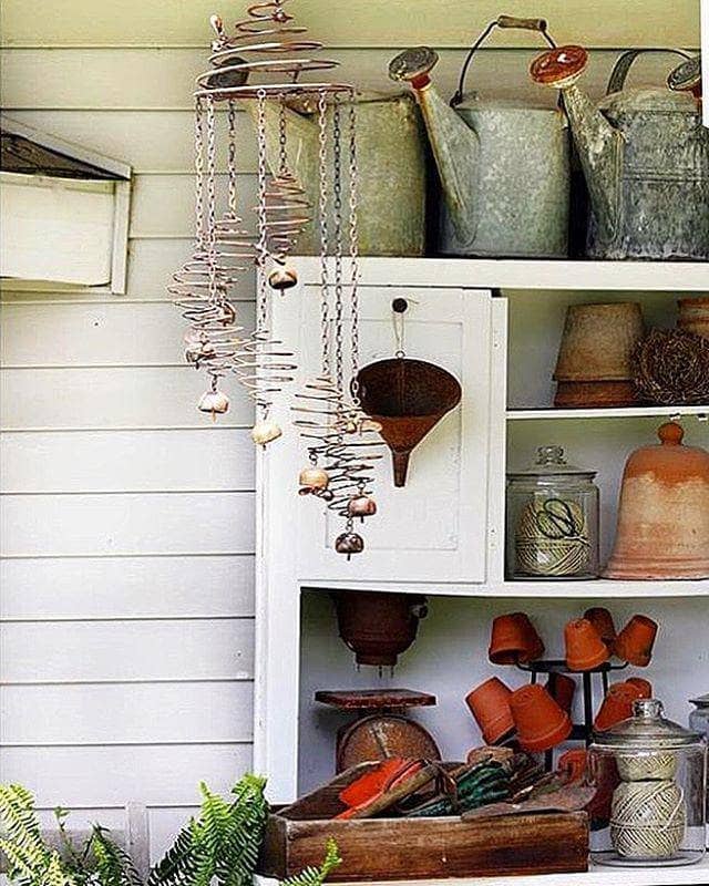Bee Spiral with Bells - Handmade Wind Chime for Outdoor Garden Decor | Soothing Wind Sounds for Patio, Porch & Backyard Relaxation