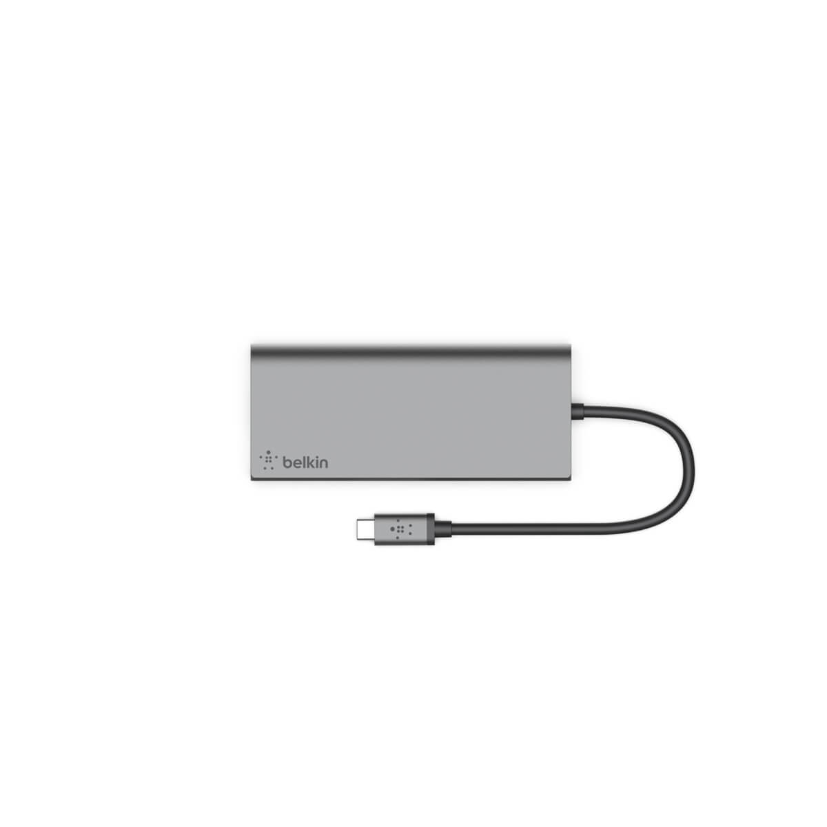 Belkin USB C Hub with HDMI, 4K HDMI Output, 3 USB Ports, SD Card Reader - Perfect for MacBook Pro, Chromebook, and Windows Laptops for Home Office, Online Classes, and Business Travel