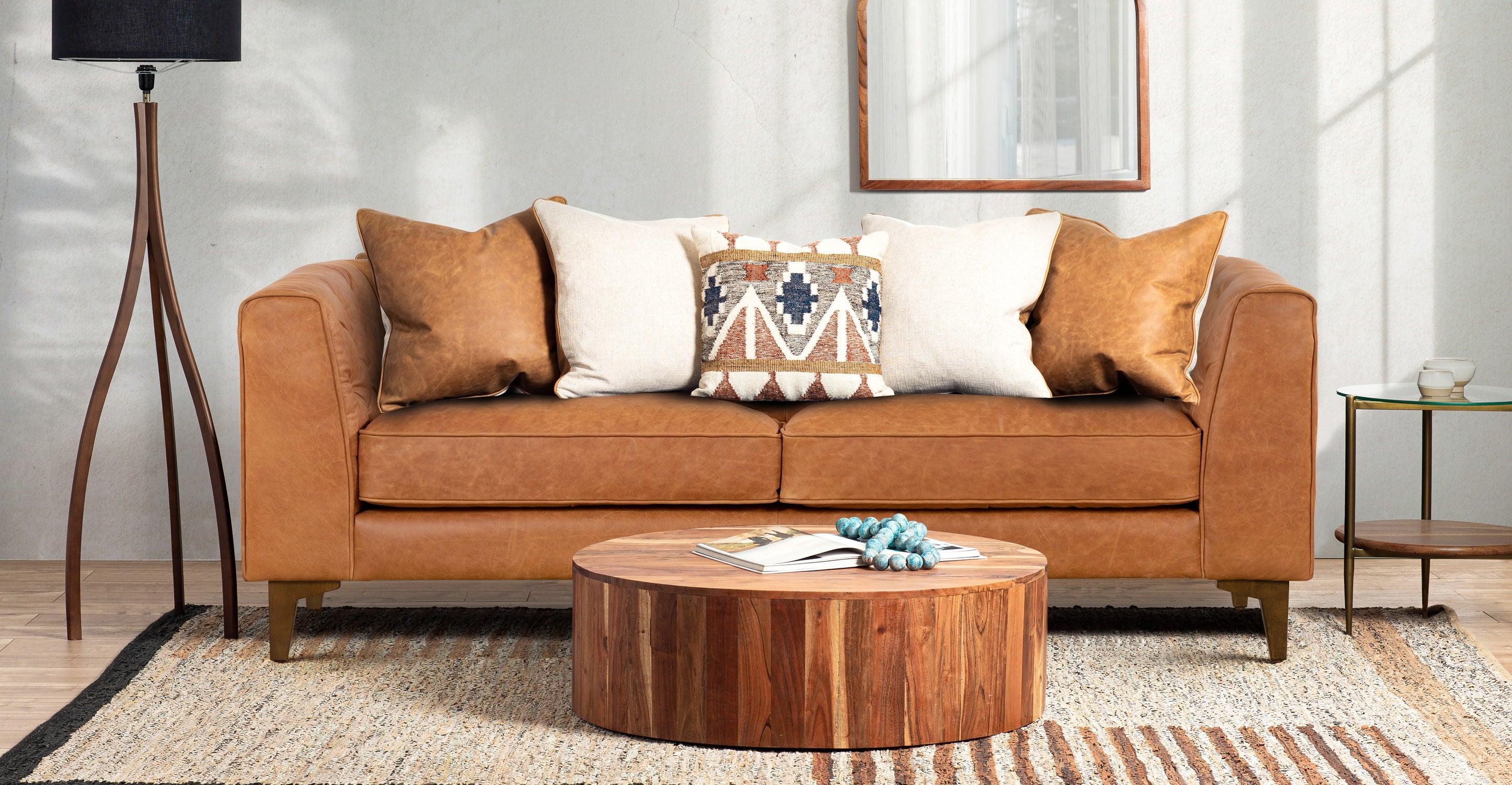 Essex 74 Apartment Sofa - Modern Comfortable Small Space Couch for Living Room, Studio & Dorm | Compact Design with Soft Fabric & Sturdy Frame