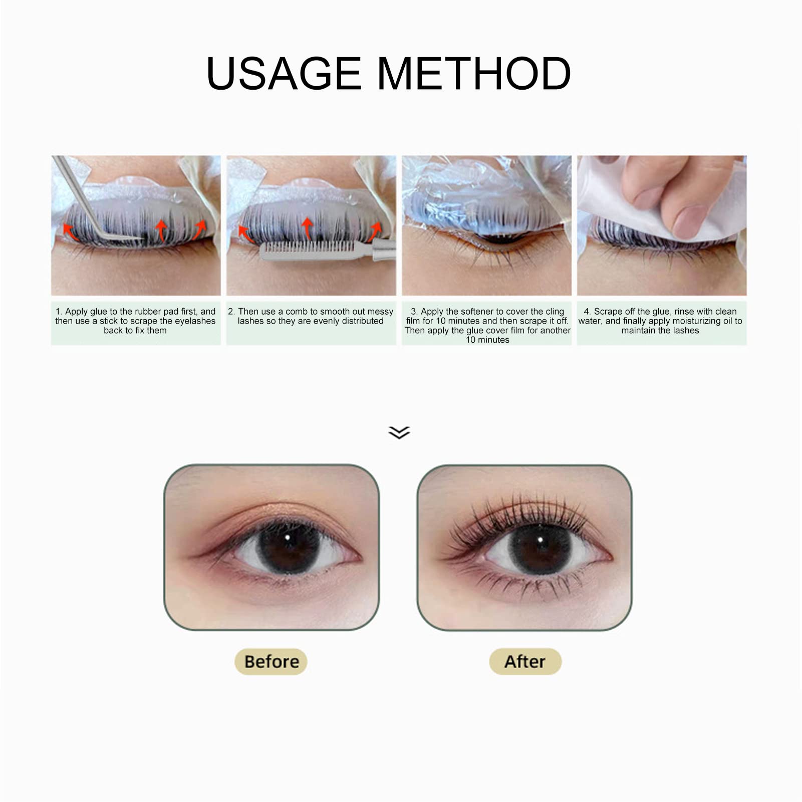 Lash Lift Rod - Portable Bamboo Eyelash Perm Tool with Reusable Joint Shape Handle for Eyelash Extensions (Colorful) - Perfect for Salon Professionals & DIY Lash Styling at Home
