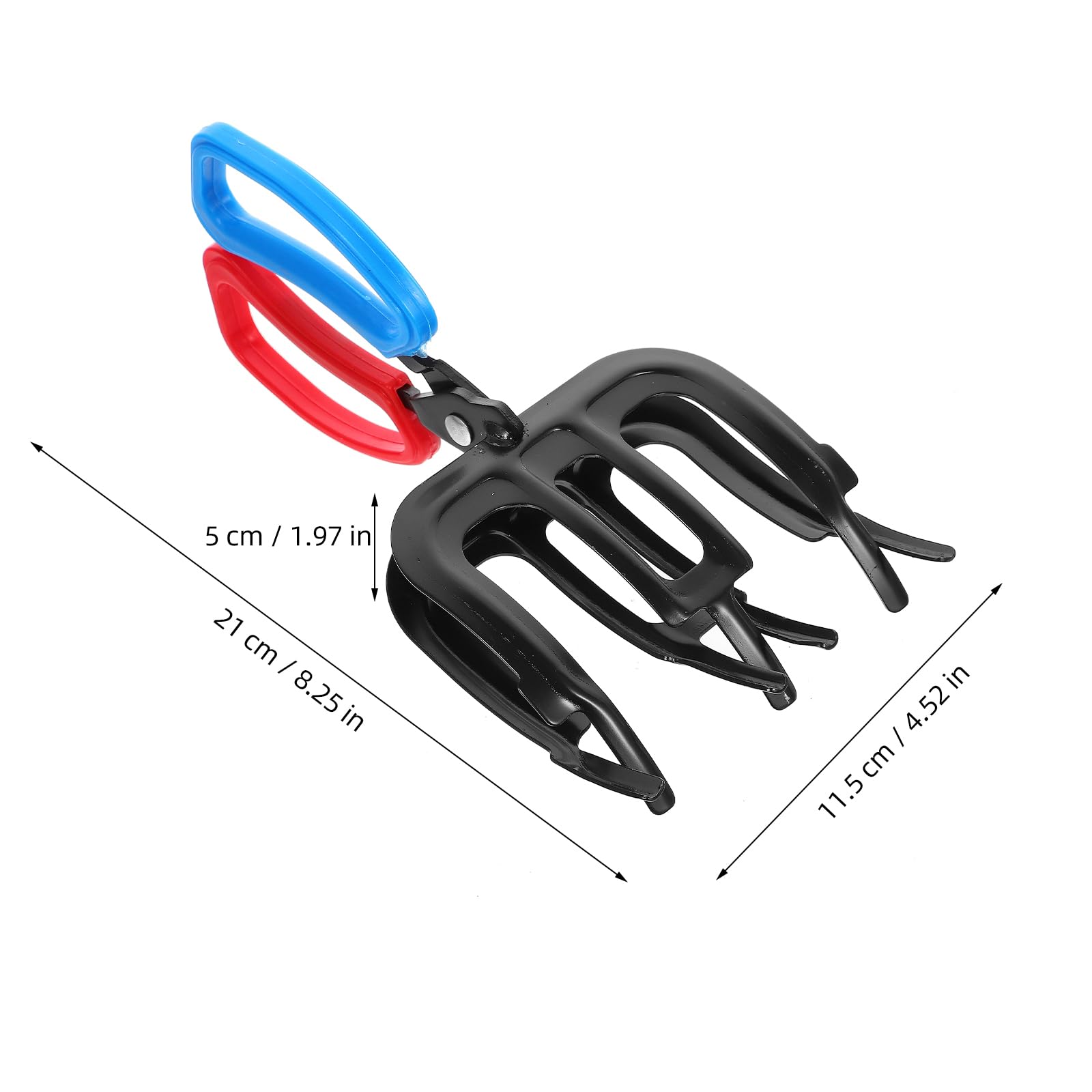 Happyyami 2-Pack Fish Gripper Pliers - 3-Claw Stainless Steel Fishing Tool with Non-Slip Handle for Bass, Trout & Saltwater Fishing - Essential Fishing Gear for Catch Control & Release (Perfect for Boat, Kayak & Shore Fishing)