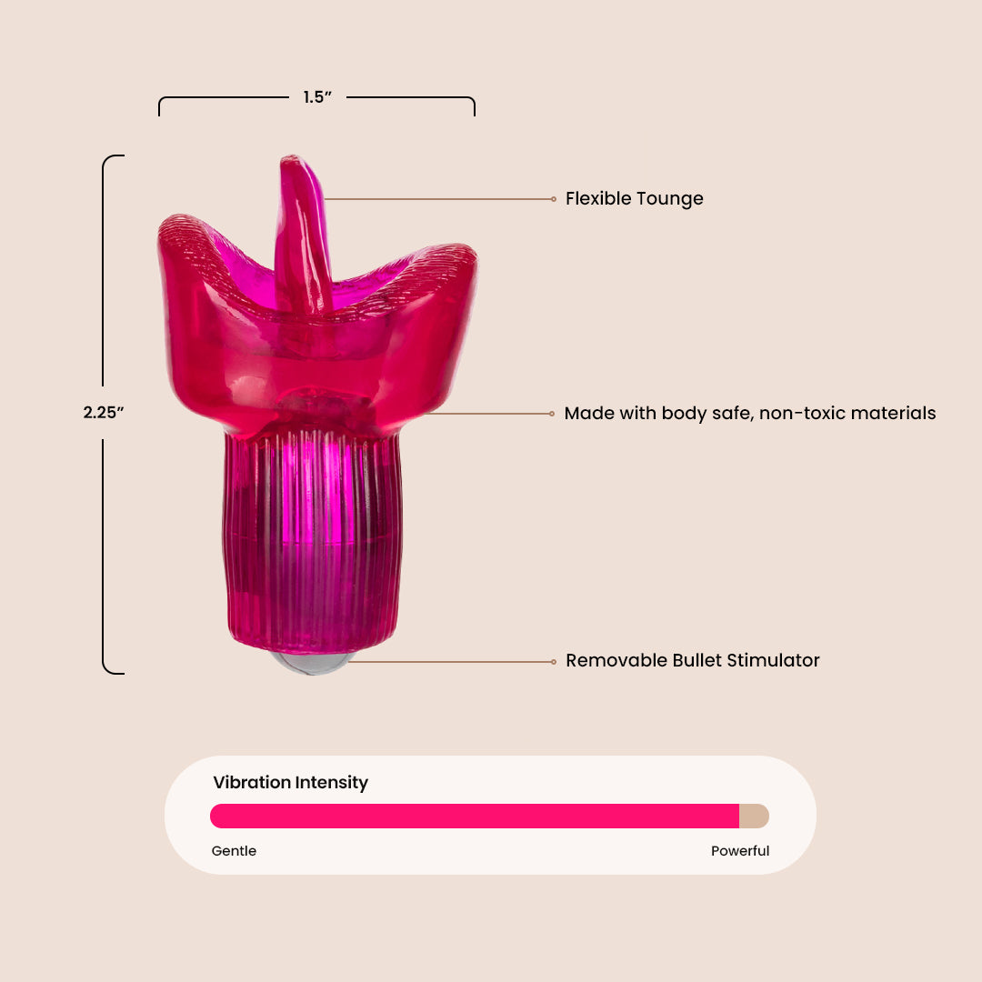 CalExotics Clit Kisser™ - Best Oral Sex Stimulator for Women | Clitoral Vibrator for Enhanced Pleasure | Perfect for Couples Play & Solo Intimate Moments