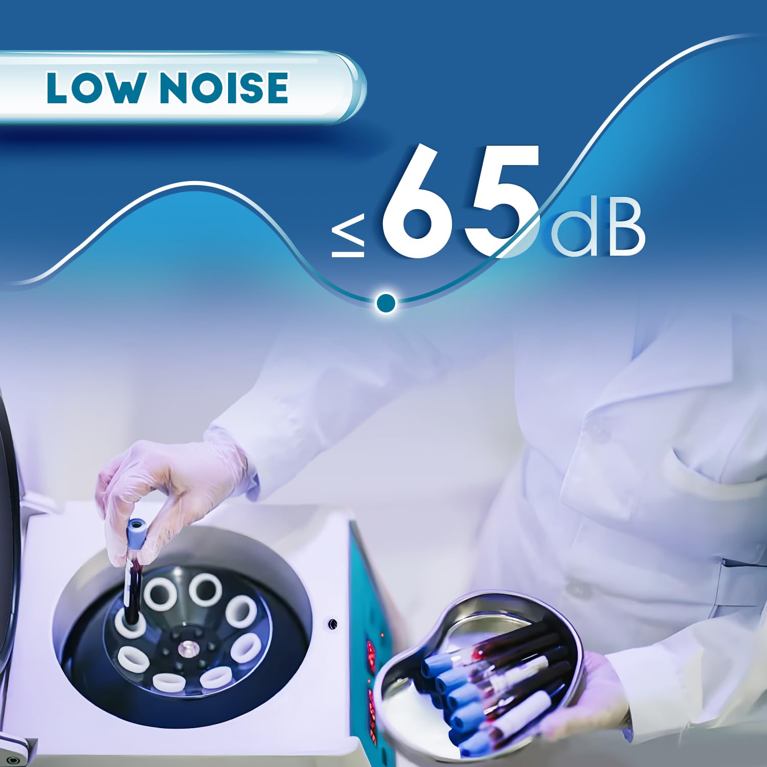 CGOLDENWALL Benchtop Centrifuge Machine 100-4000 RPM with Timer 1-99min - 8x15ml Capacity Low Speed Lab Centrifuge for PRP, Blood, DNA, Urine Samples - Perfect for Medical Clinics, Research Labs & Beauty Salons