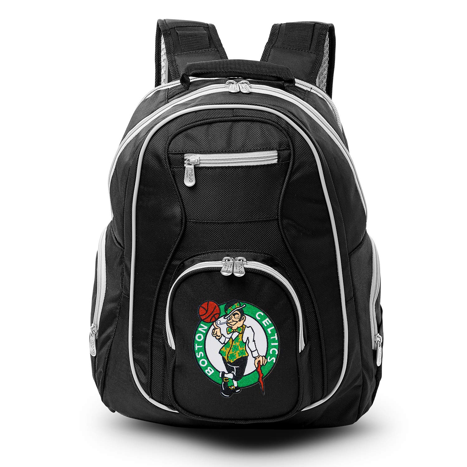 NBA Themed Premium Laptop Backpack with Color Trim - 19 Inch Padded Shoulder Straps for Men & Women - Perfect for Travel, School, College & Work - Durable Sports Backpack for Daily Use, Commuting & Business Trips