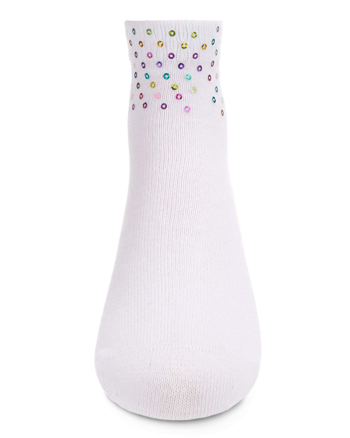 MeMoi Girls' Multicolor Sequin Ankle Socks - Cotton Blend Fashion Socks for Kids, Toddlers & Teens - Perfect for School, Parties, Dance & Everyday Wear
