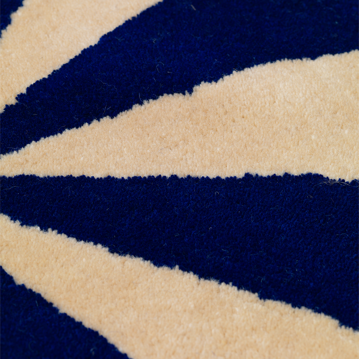 Handmade Arch Tufted Blue Area Rug - Soft & Durable for Living Room, Bedroom, or Office Decor