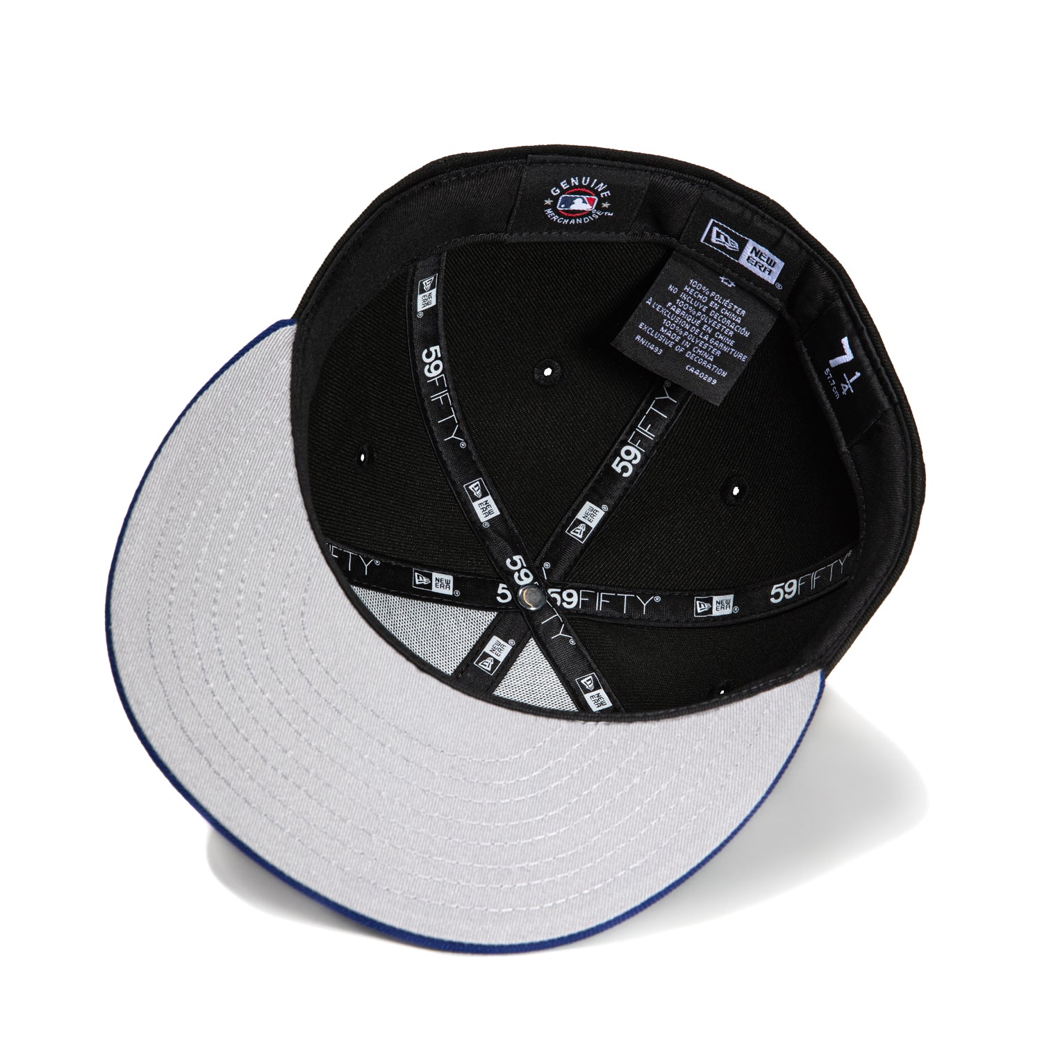 New Era 59Fifty Los Angeles Dodgers Upside Down Baseball Cap - Black & Royal Blue Adjustable Fitted Hat for Men & Women - Perfect for Baseball Games, Streetwear & Sports Fan Collections