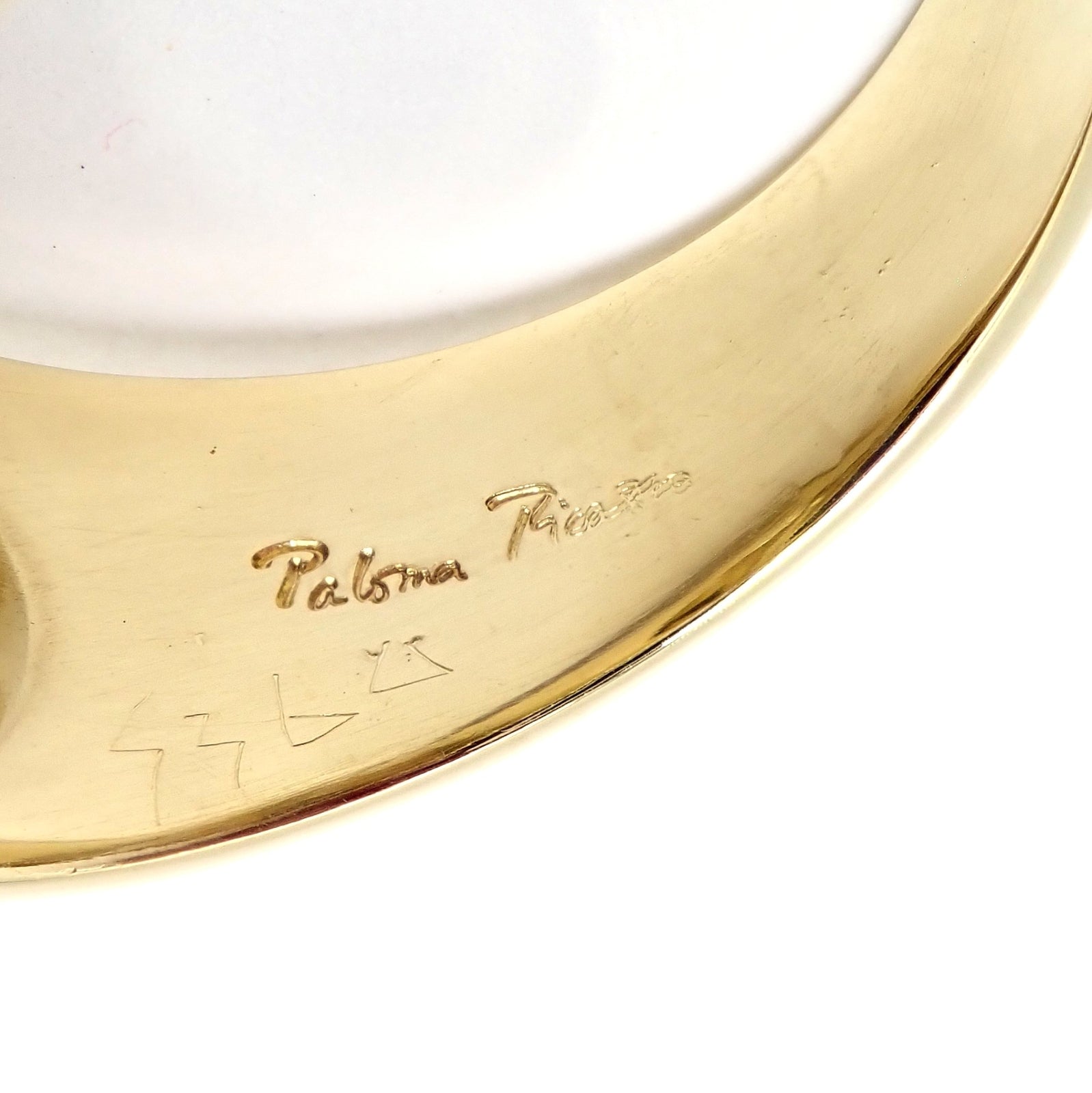 Authentic Tiffany & Co Paloma Picasso 18k Yellow Gold Large Lapis Oval Ring - Luxury Statement Jewelry for Women, Perfect for Weddings, Anniversaries & Special Occasions