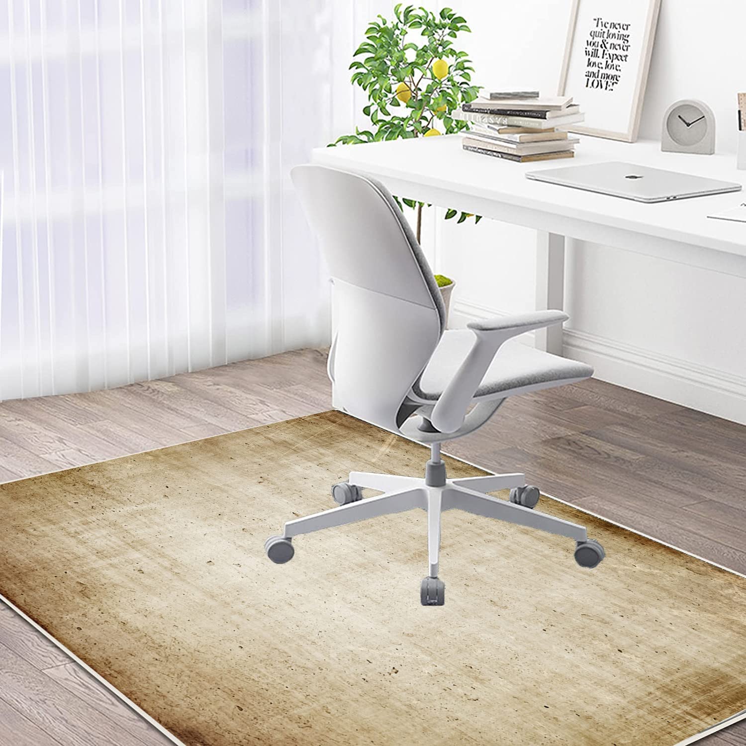 Premium Office Chair Mat for Gaming & Workspace - 90x140cm Hard Floor Protector, Non-Slip Rug Pad, Multi-Purpose Desk Accessory (Black) - Perfect for Home Office, PC Gaming Setup & Carpet Protection