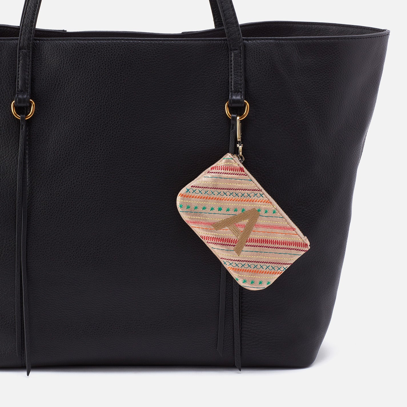 Luxury Monogram Pouch in Metallic Soft Leather - Fashionable Crossbody Bag for Women | Perfect for Parties, Travel & Everyday Use