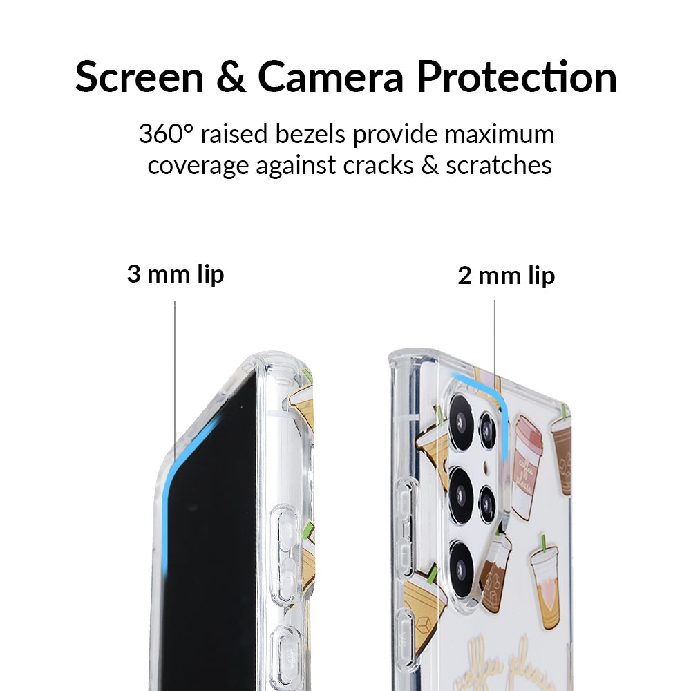 Premium Clear Samsung Galaxy Case - Shatterproof & Scratch-Resistant Phone Cover for Galaxy S23/S22/S21 - Perfect for Everyday Use, Travel & Work