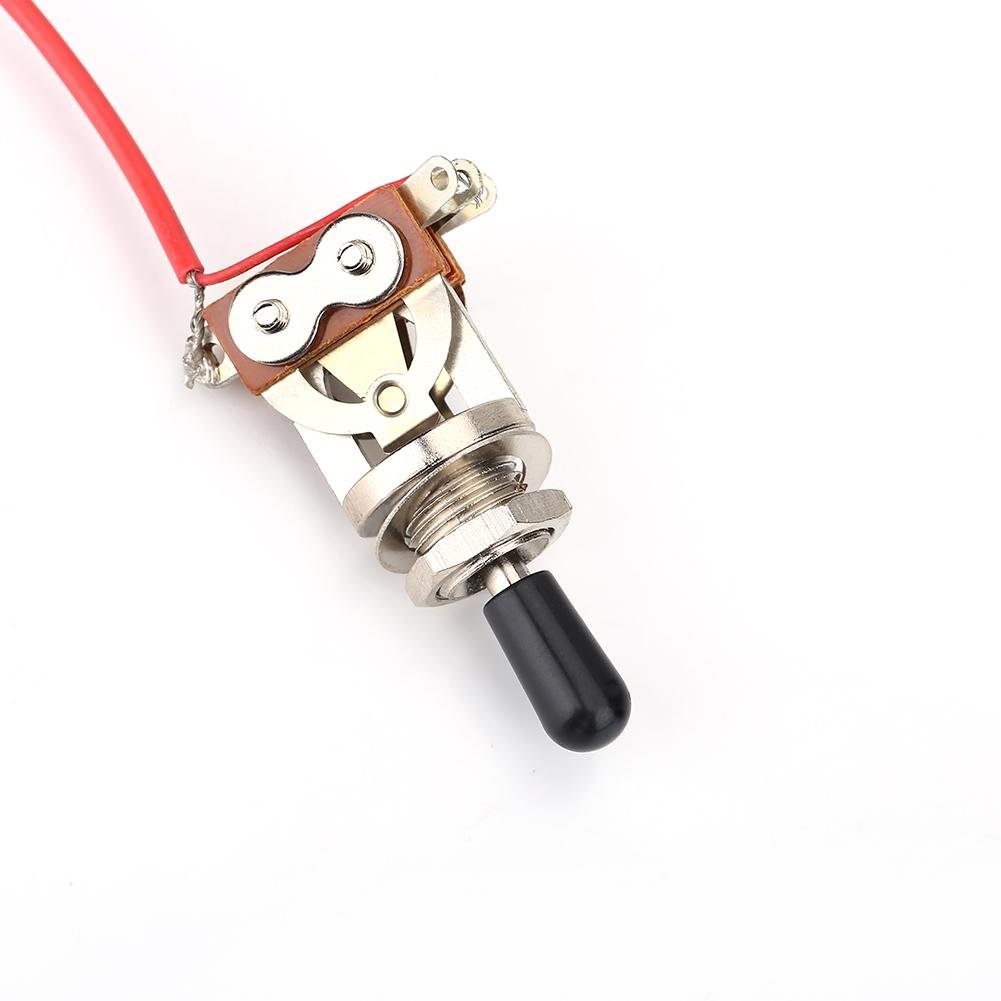 Premium Electric Guitar Wiring Harness Kit - 1 Volume, 1 Tone, 3-Way Toggle Switch with 500K Pots - Professional Upgrade for Les Paul, SG & Humbucker Guitars - Perfect for DIY Guitar Repair & Customization