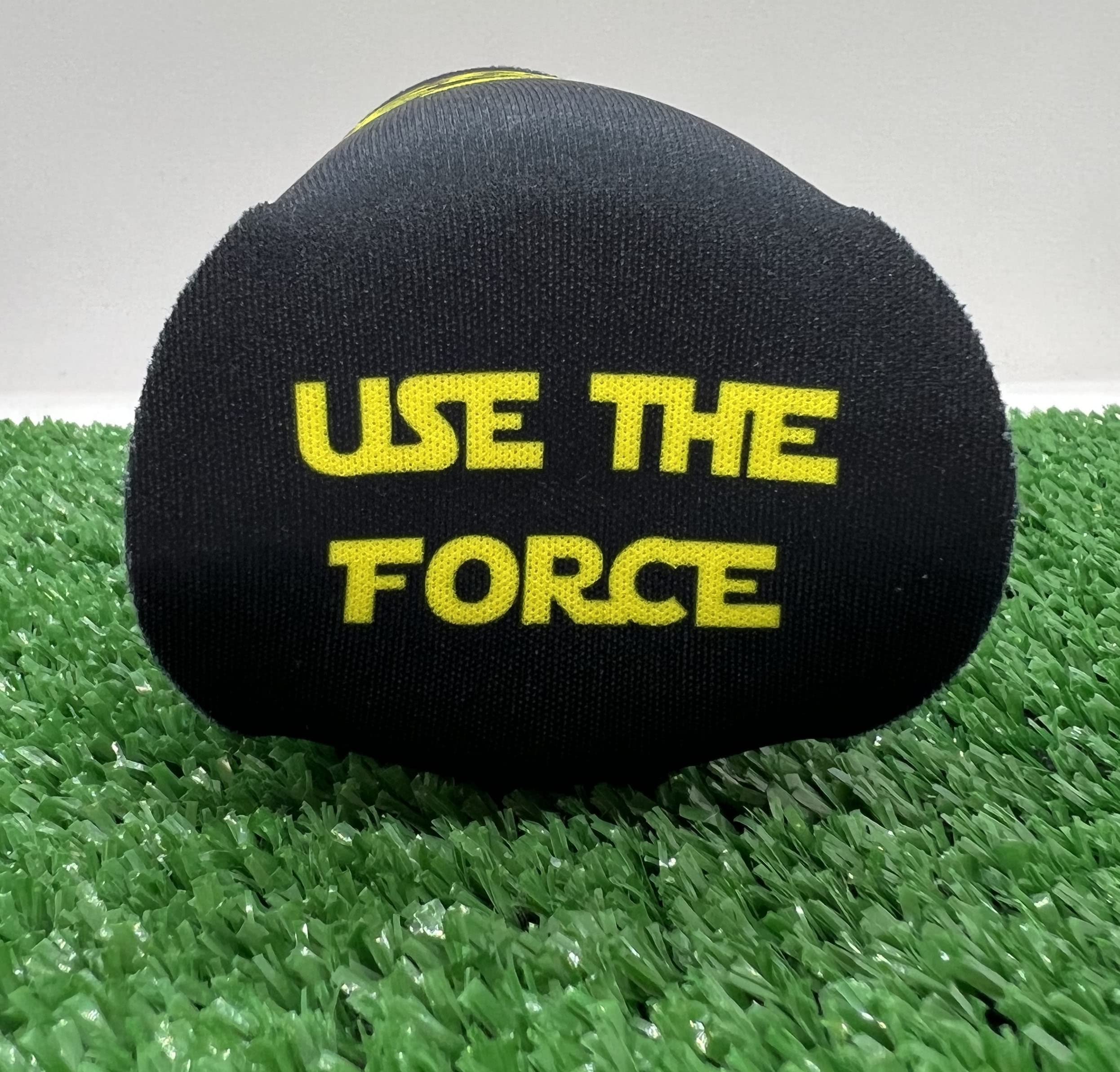 May The Course Be with You Magnetic Golf Waffle Towel with Poker Chip & Slim Can Cooler - Perfect for Golfers, Sports Enthusiasts & Outdoor Activities