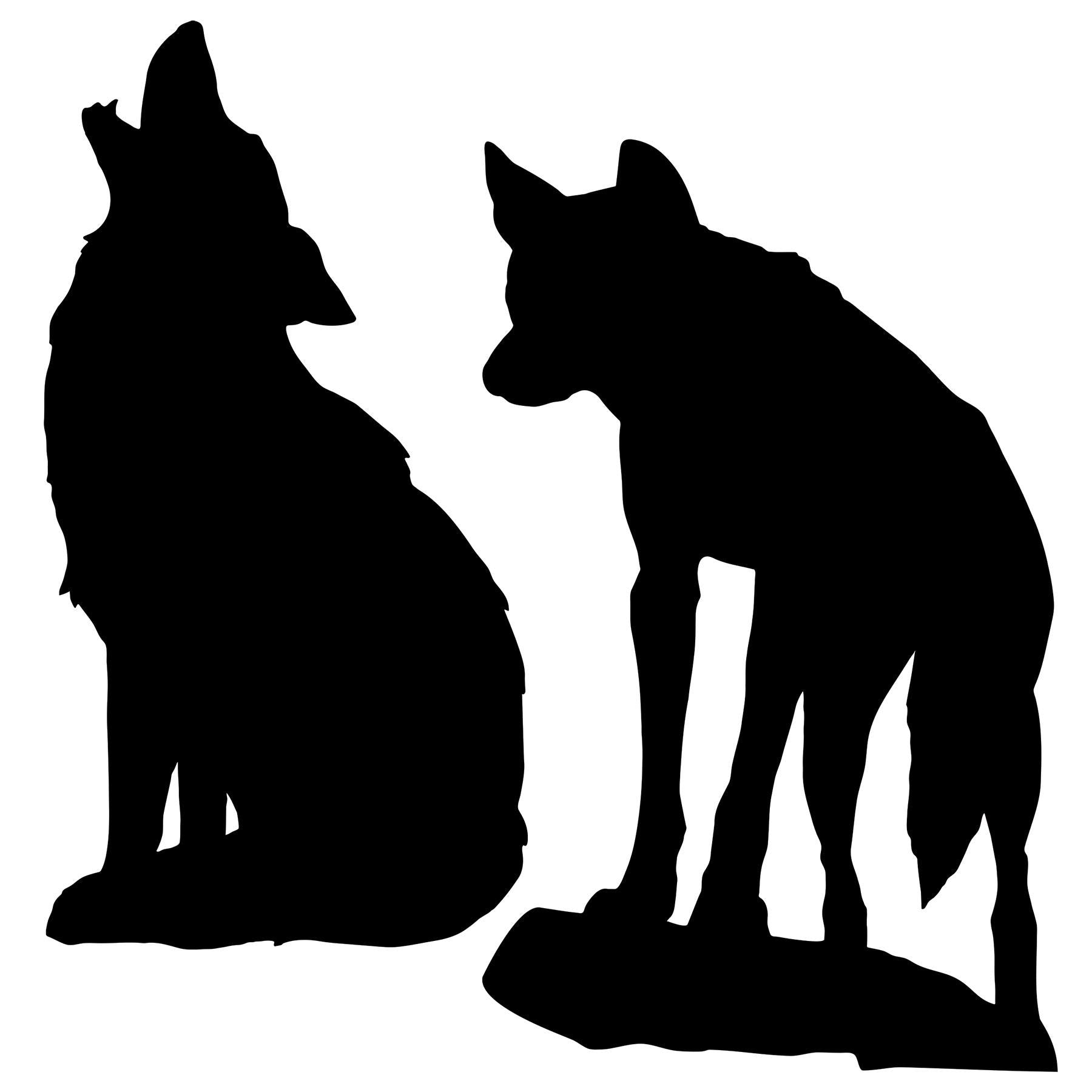 12 Pack Beistle Coyote Party Silhouettes - Western Themed Cutouts for Halloween, Birthday & Cowboy Party Decorations - Perfect for Wall, Window and Photo Booth Backdrops