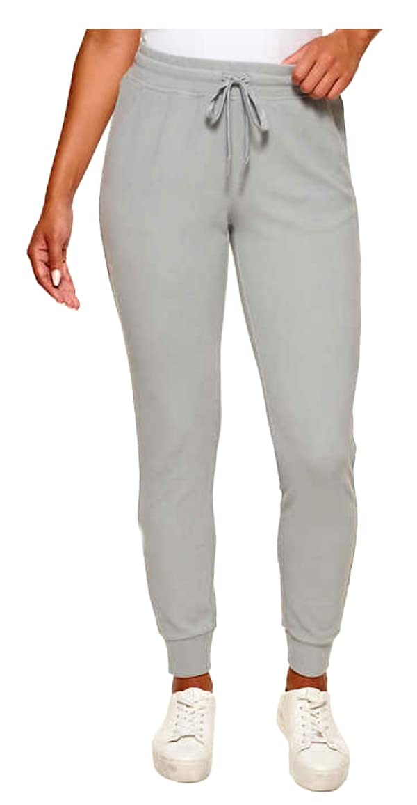 Andrew Marc Marc New York Women's Ribbed Midweight Jogger Pants - Comfortable Casual Lounge & Workout Pants for Everyday Wear