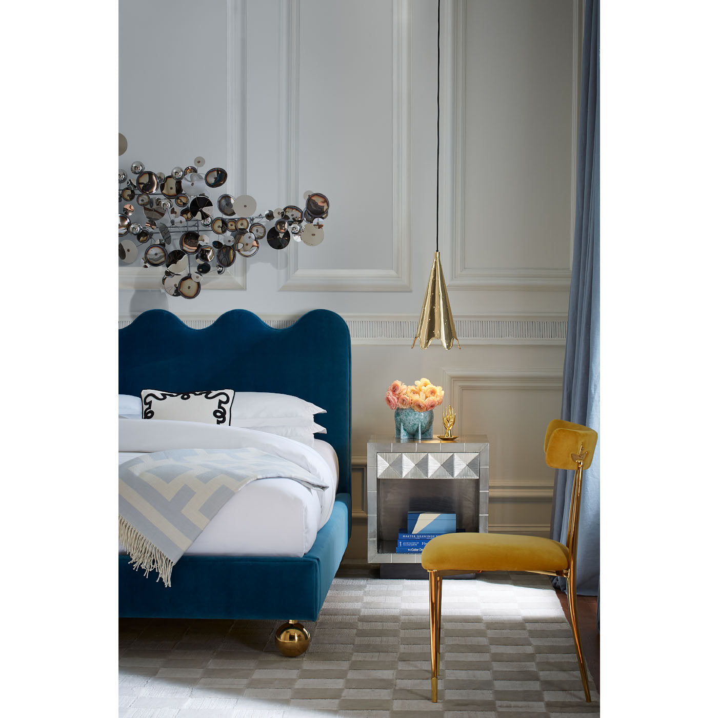 Modern Talitha Bedside Table with Drawer - Nightstand for Bedroom, Living Room, or Office - Compact Storage Solution for Small Spaces