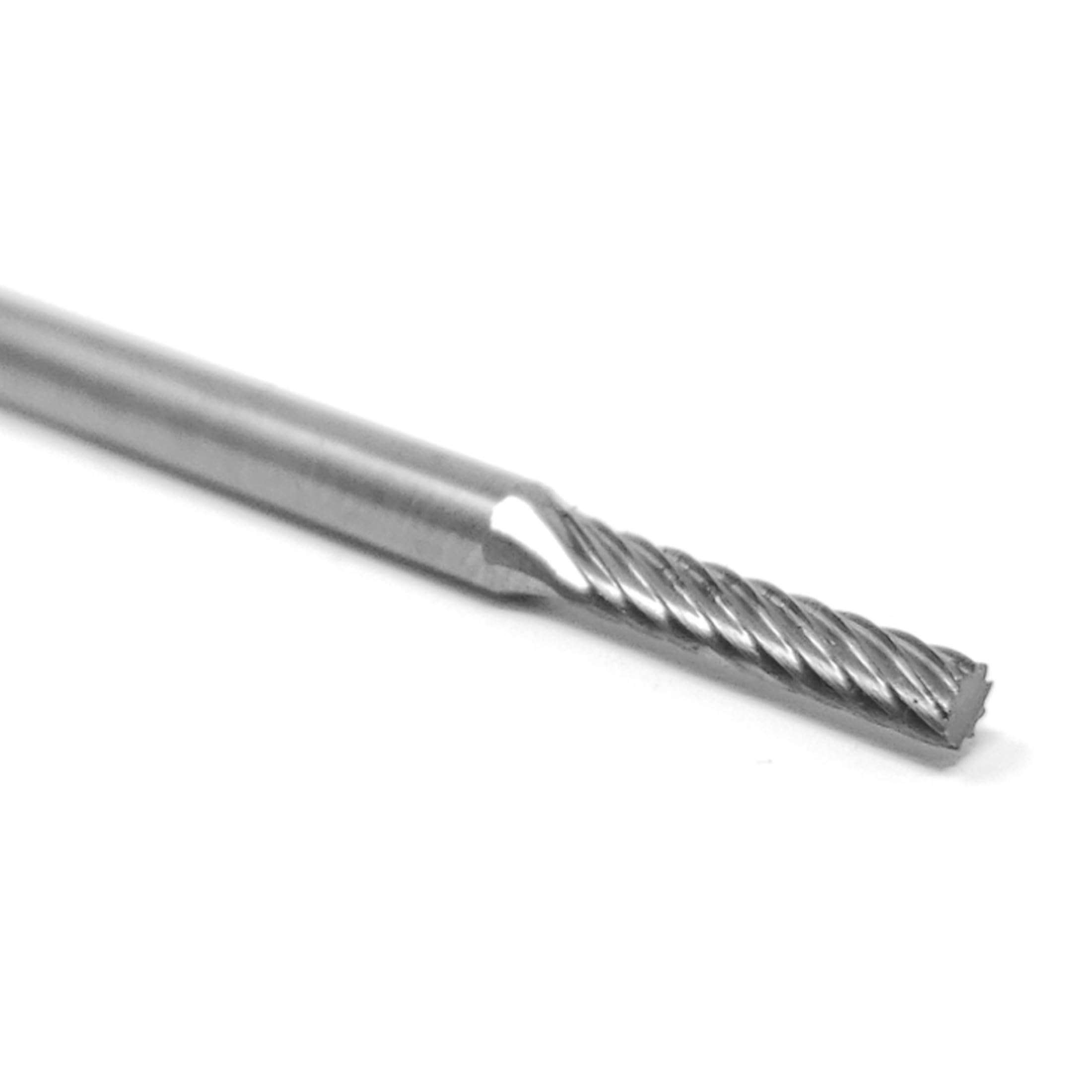 SA-42 Single Cut Solid Carbide Burr Die Grinder Bit 3/32