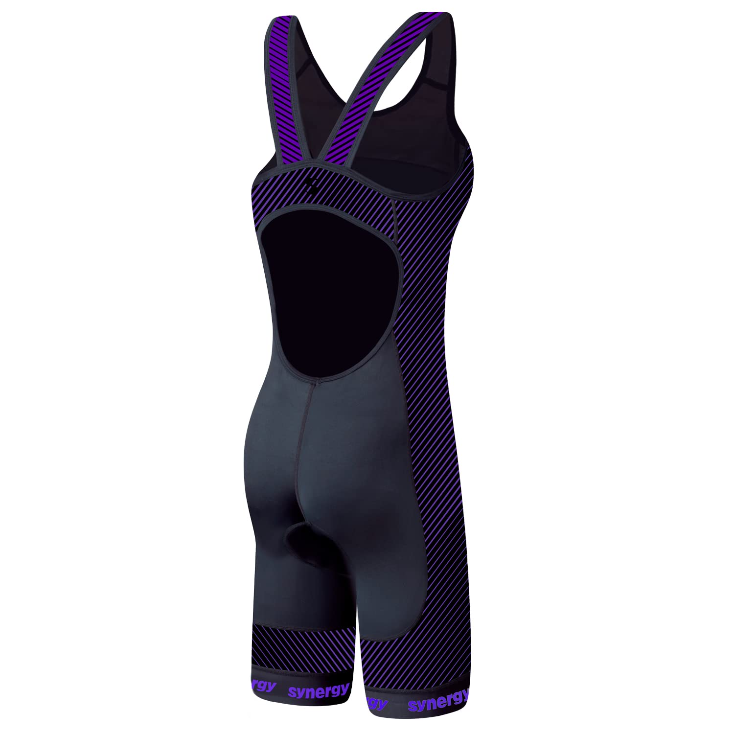 Synergy Women's One Piece Triathlon Suit - Lightweight Open Back Design for Swimming, Biking & Running - Perfect for Triathlons, Training & Competitions
