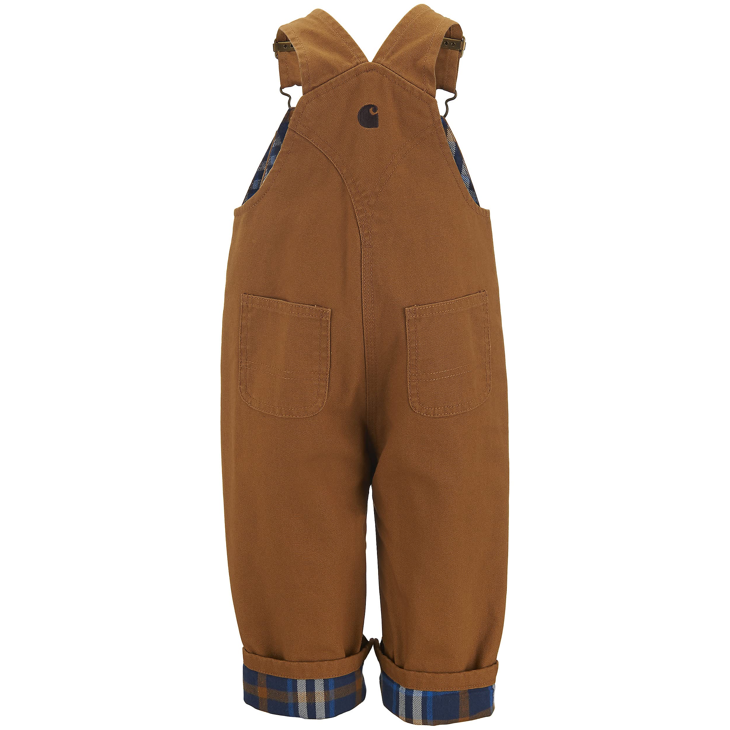 Carhartt Baby Boys' Flannel-Lined Canvas Overalls - Durable & Warm for Outdoor Play, Winter Adventures & Everyday Comfort