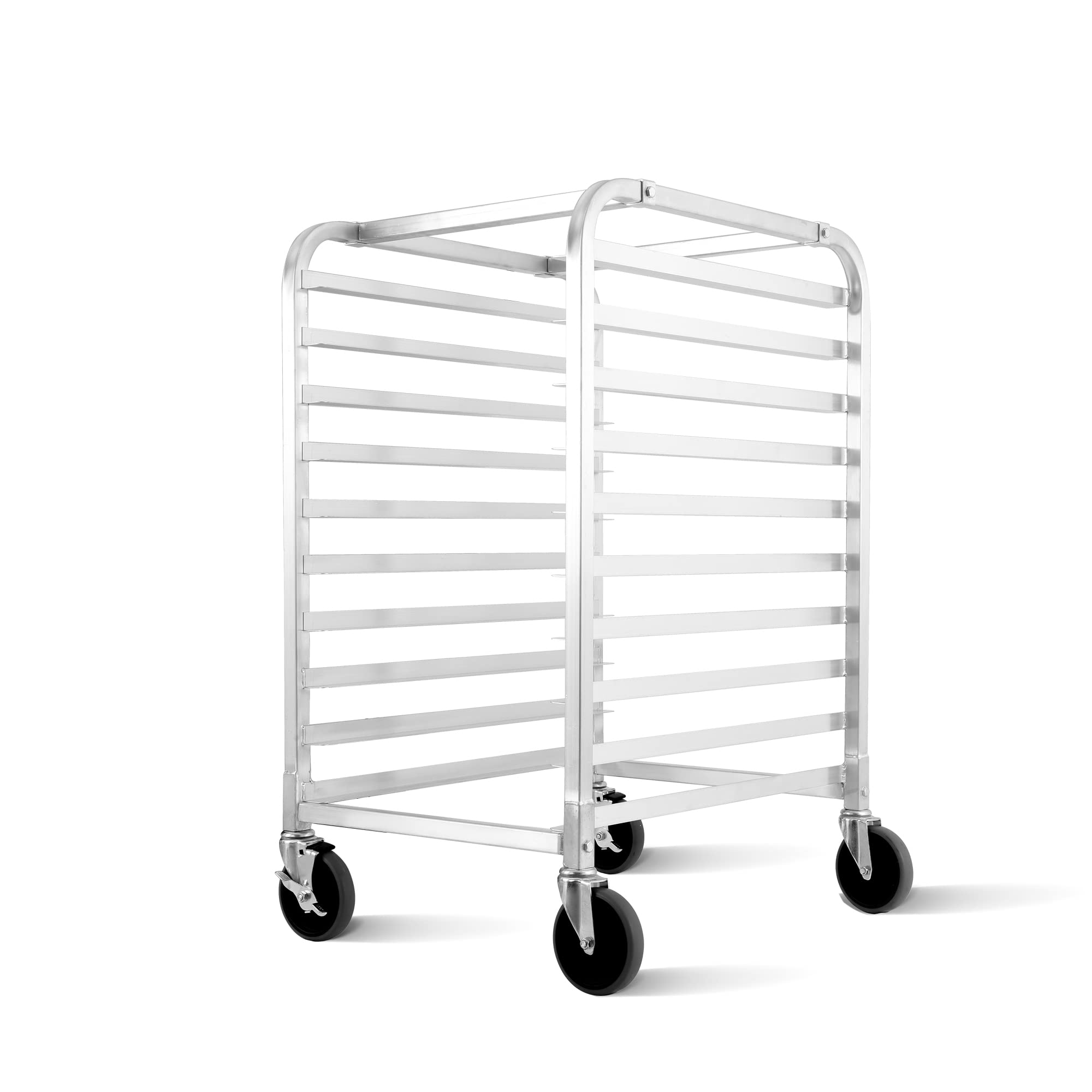 10-Tier Commercial Sheet Pan Rack - NSF Certified Aluminum Baking Rack with 4 Wheels for Bakery, Restaurant & Home Kitchen - Perfect for Cooling, Storing & Organizing Baking Sheets & Bun Pans