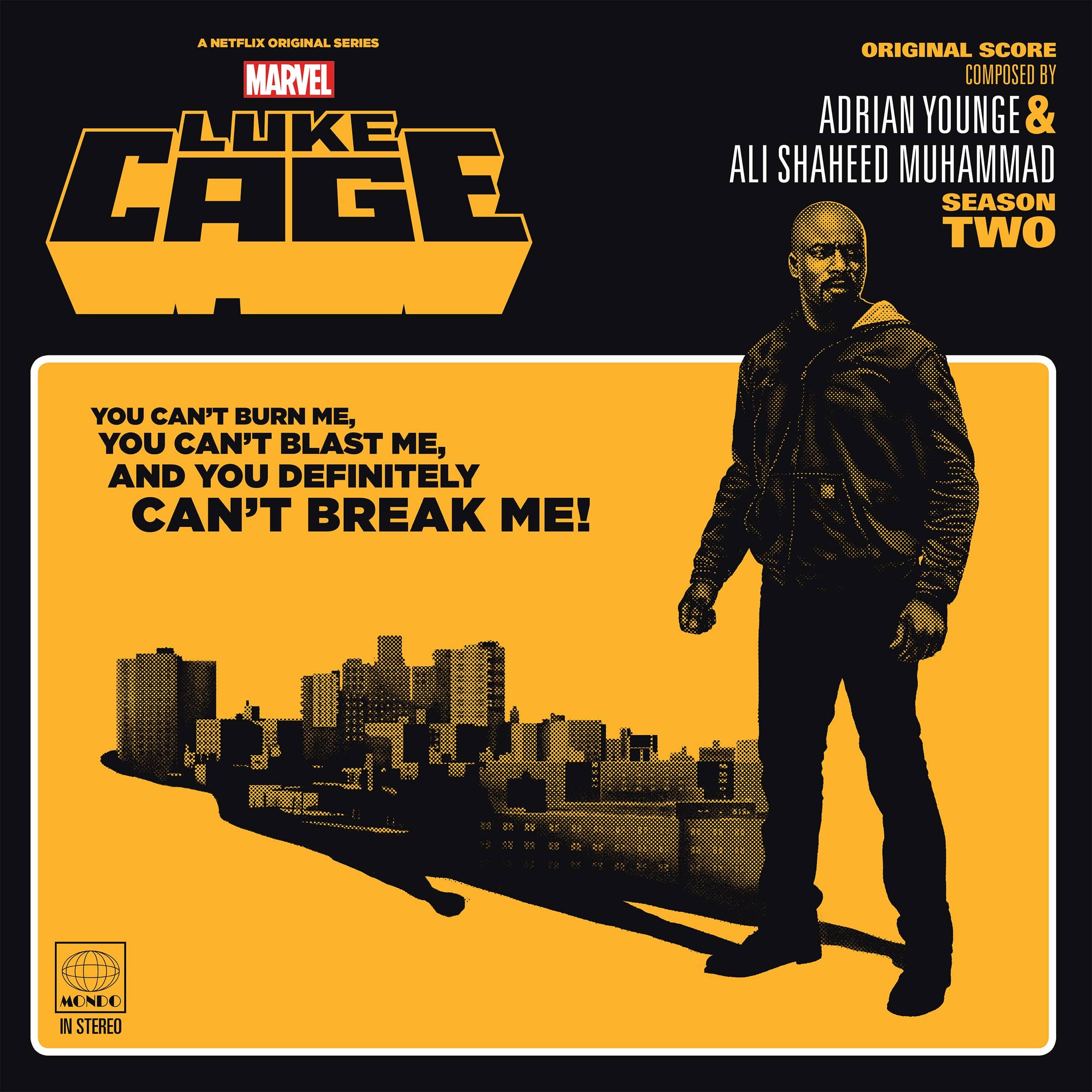 Marvel's Luke Cage Season 2 Original Soundtrack Vinyl 2XLP - Limited Edition Collectible Record for Marvel Fans & Music Lovers - Perfect for Home Listening, DJ Sets, and Marvel Memorabilia Displays