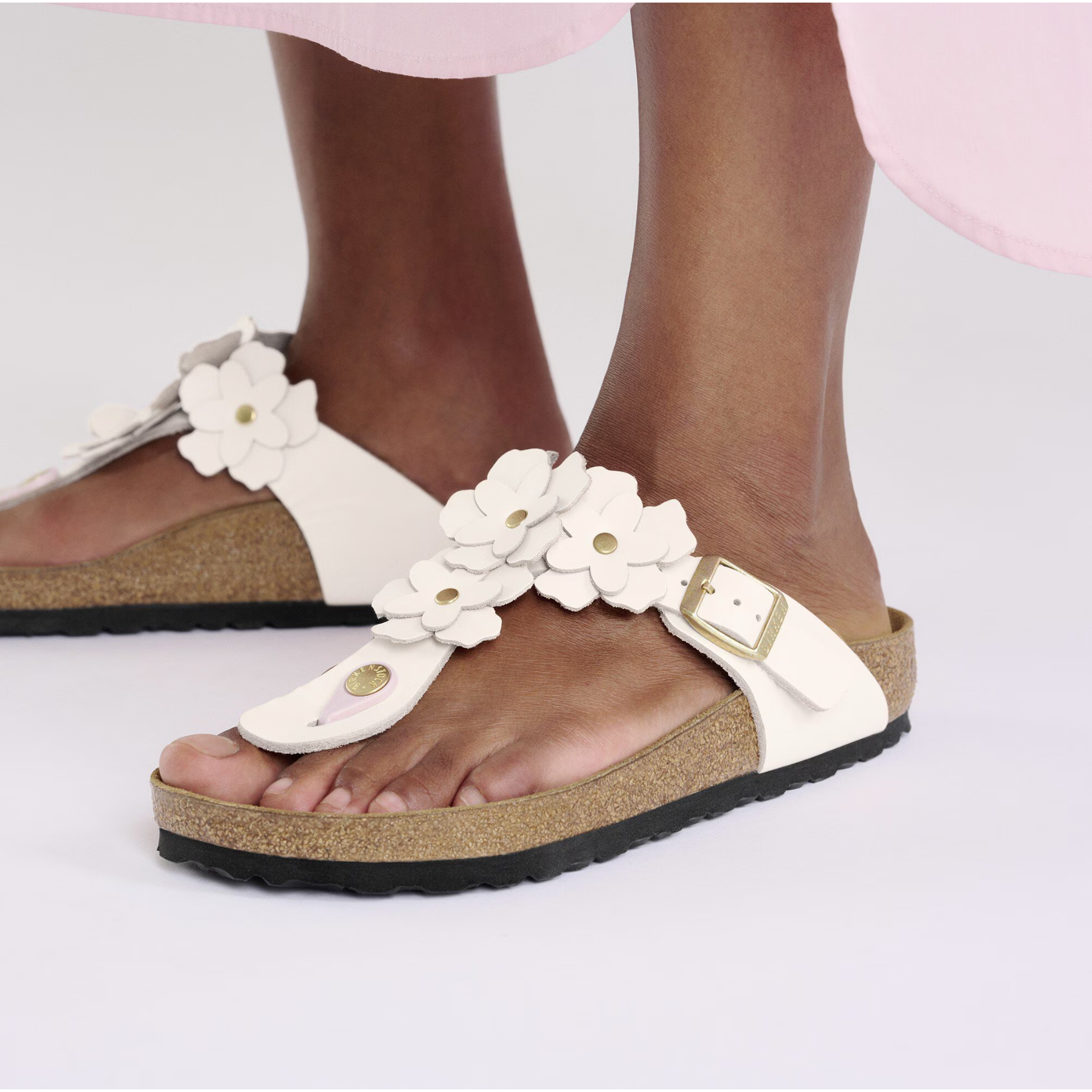 Birkenstock Women's Gizeh Flower Leather Sandals - Comfortable & Stylish Summer Footwear for Beach, Pool & Casual Outings