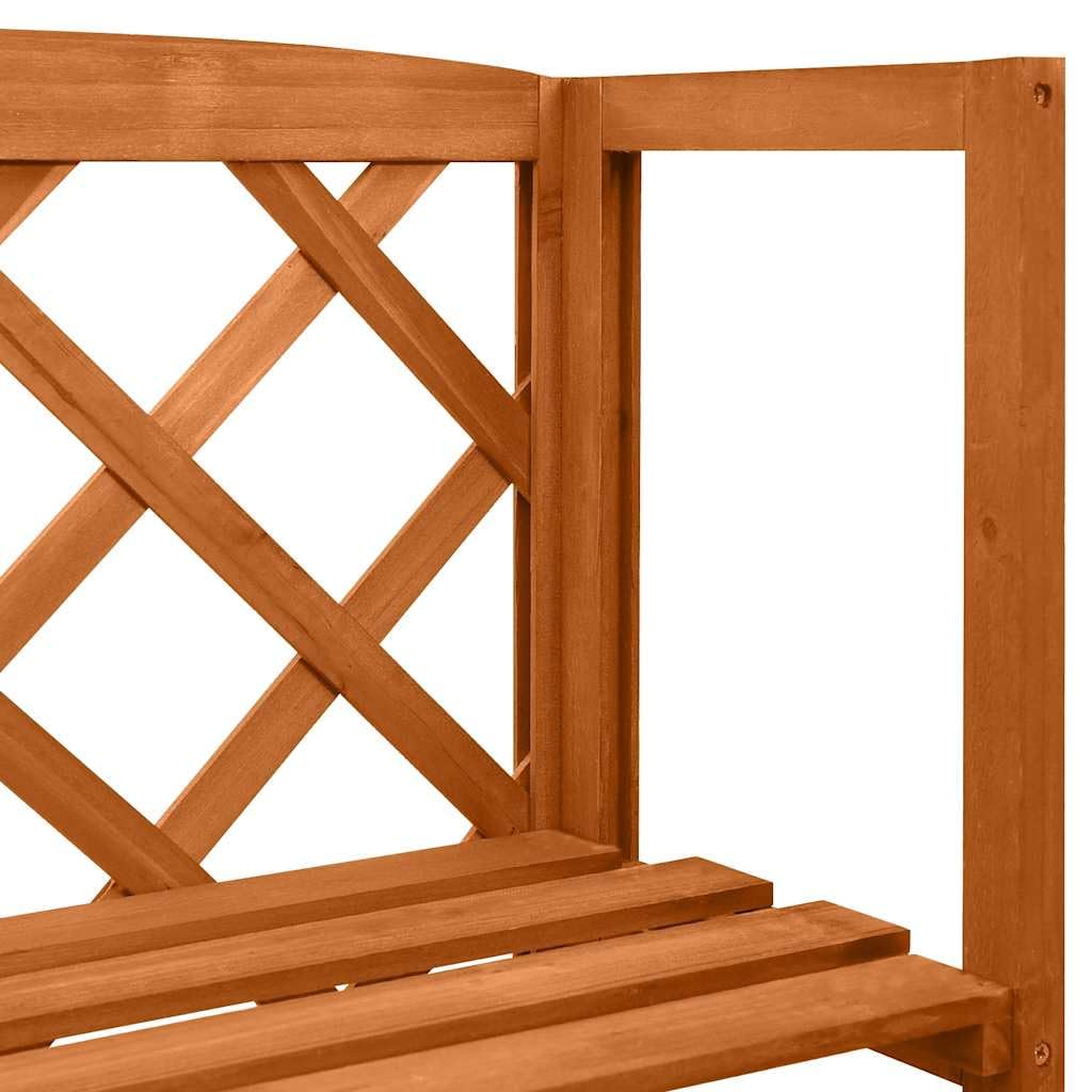 vidaXL 3-Tier Solid Fir Wood Trellis with Shelves, Outdoor Garden Plant Stand for Climbing Plants, 21.6