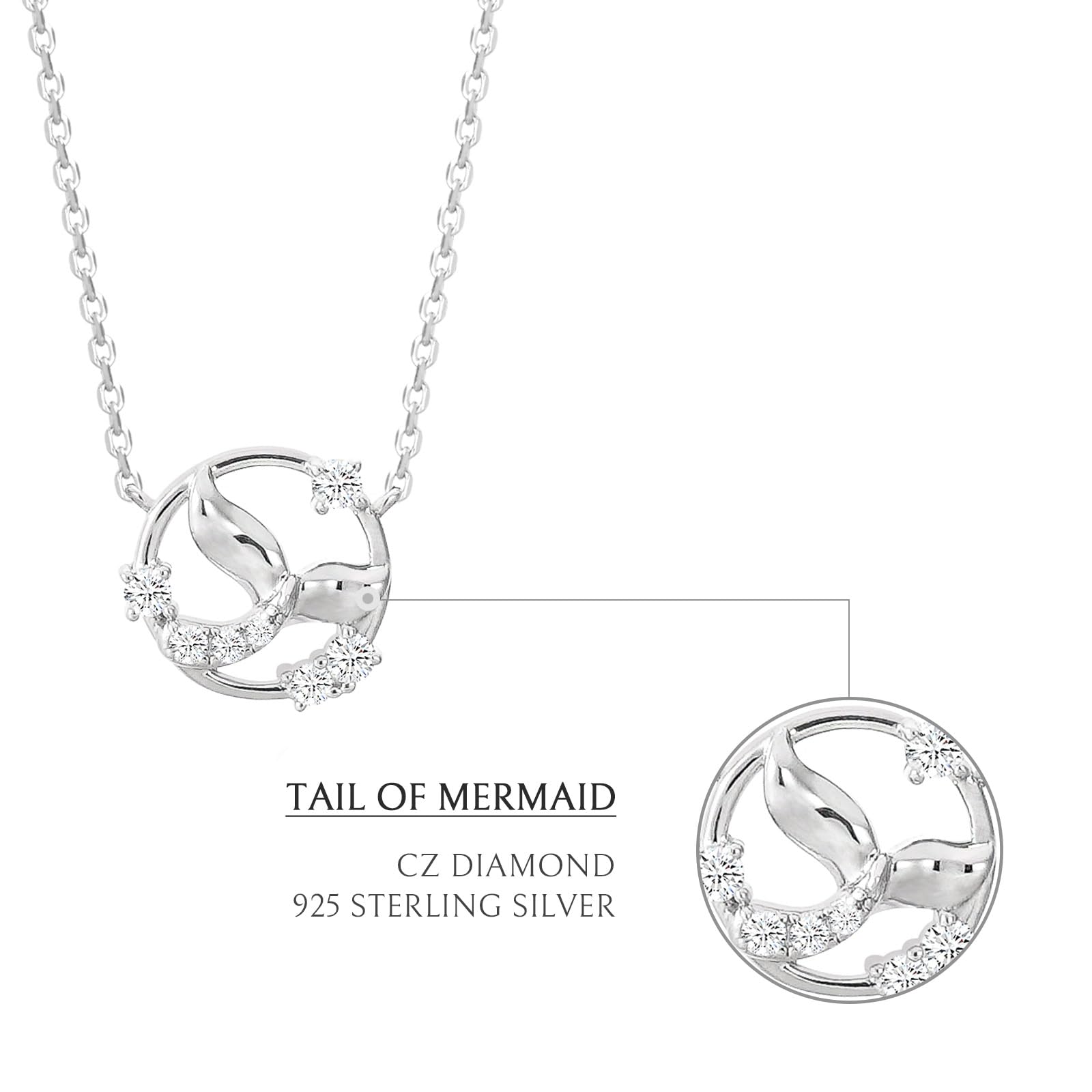 925 Sterling Silver Pendant Necklace for Women - Elegant Jewelry Gift for Her, Birthday, Anniversary & Valentine's Day - Perfect for Everyday Wear & Special Occasions